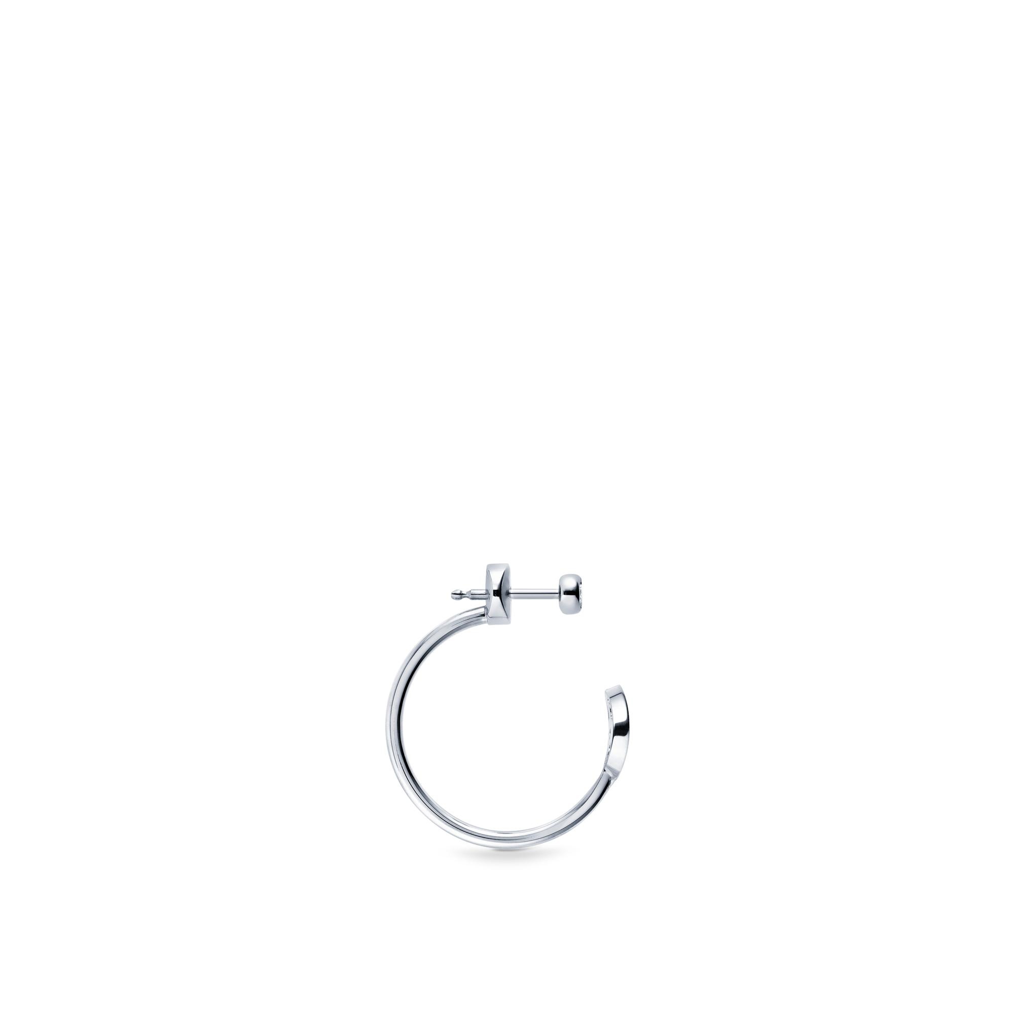 Louis Vuitton Idylle Blossom Small Hoop, White Gold and Diamond - per Unit Grey. Size NSA