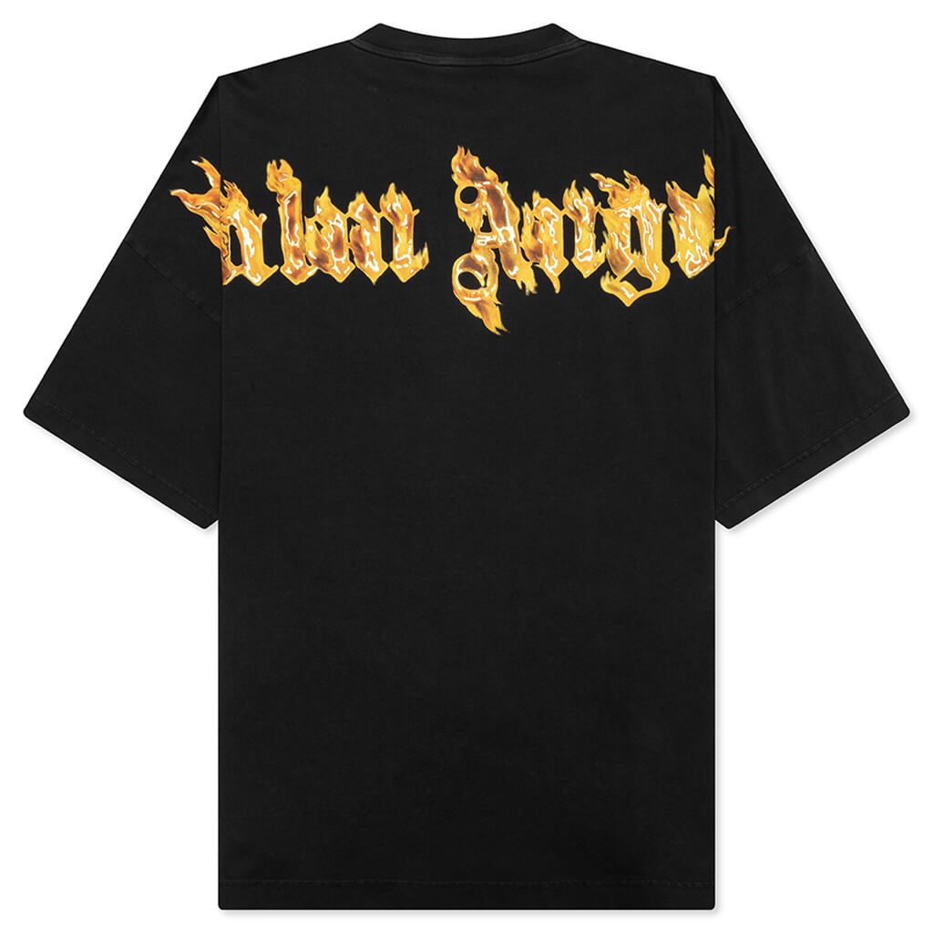 BURNING PALM OVER TEE - BLACK/GOLD - 2