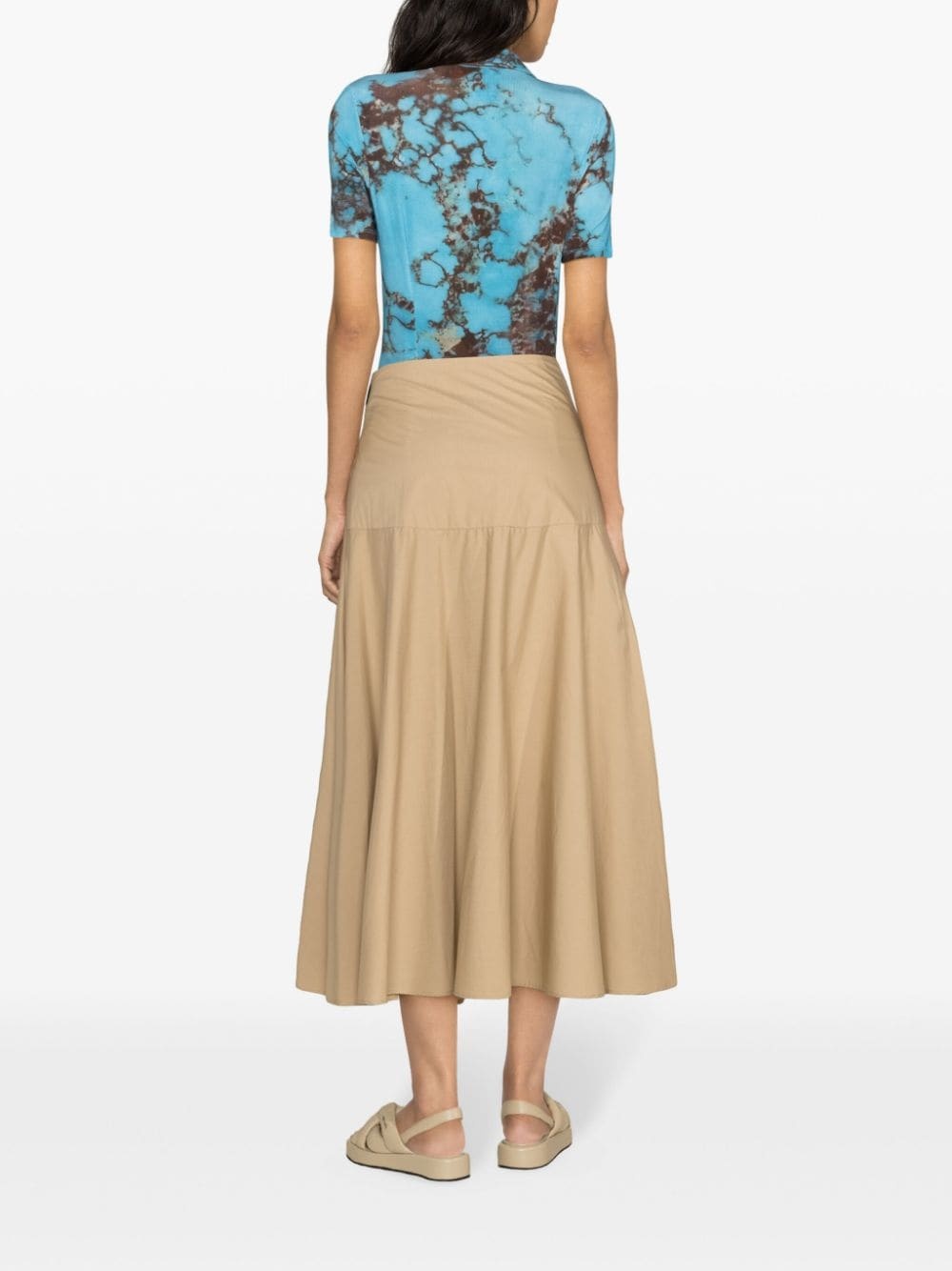 Rommy poplin midi skirt - 4