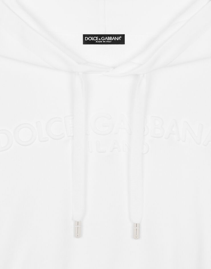 Jersey hoodie with embossed logo - 3