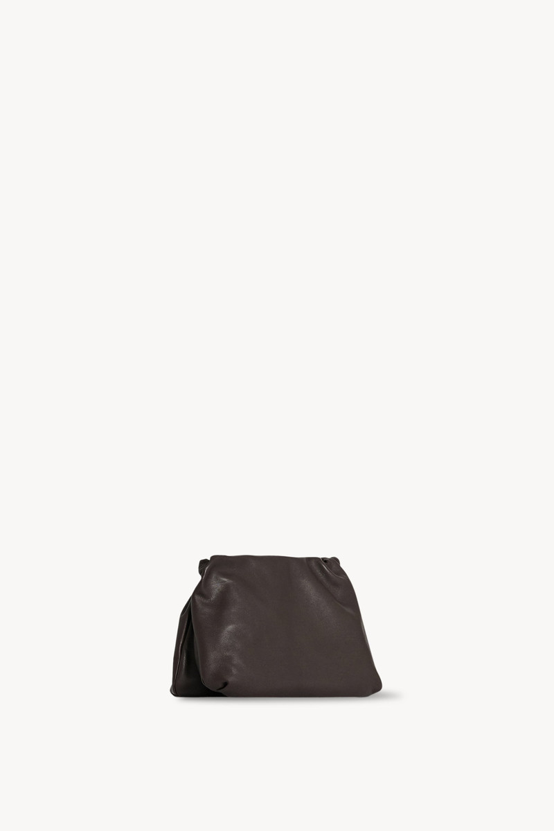 The Row Large Bourse Clutch in Leather outlook