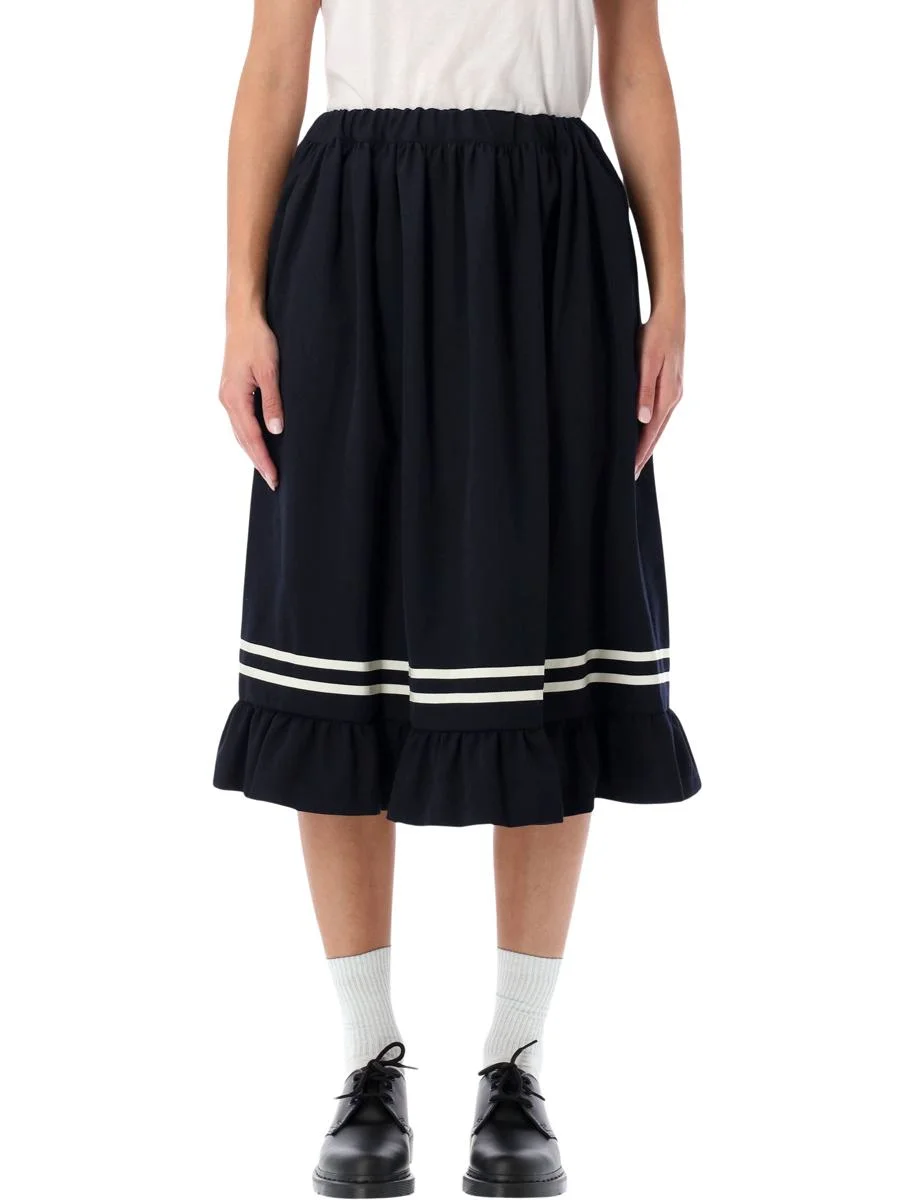 Comme Des Garçons Wool Midi Skirt - 1