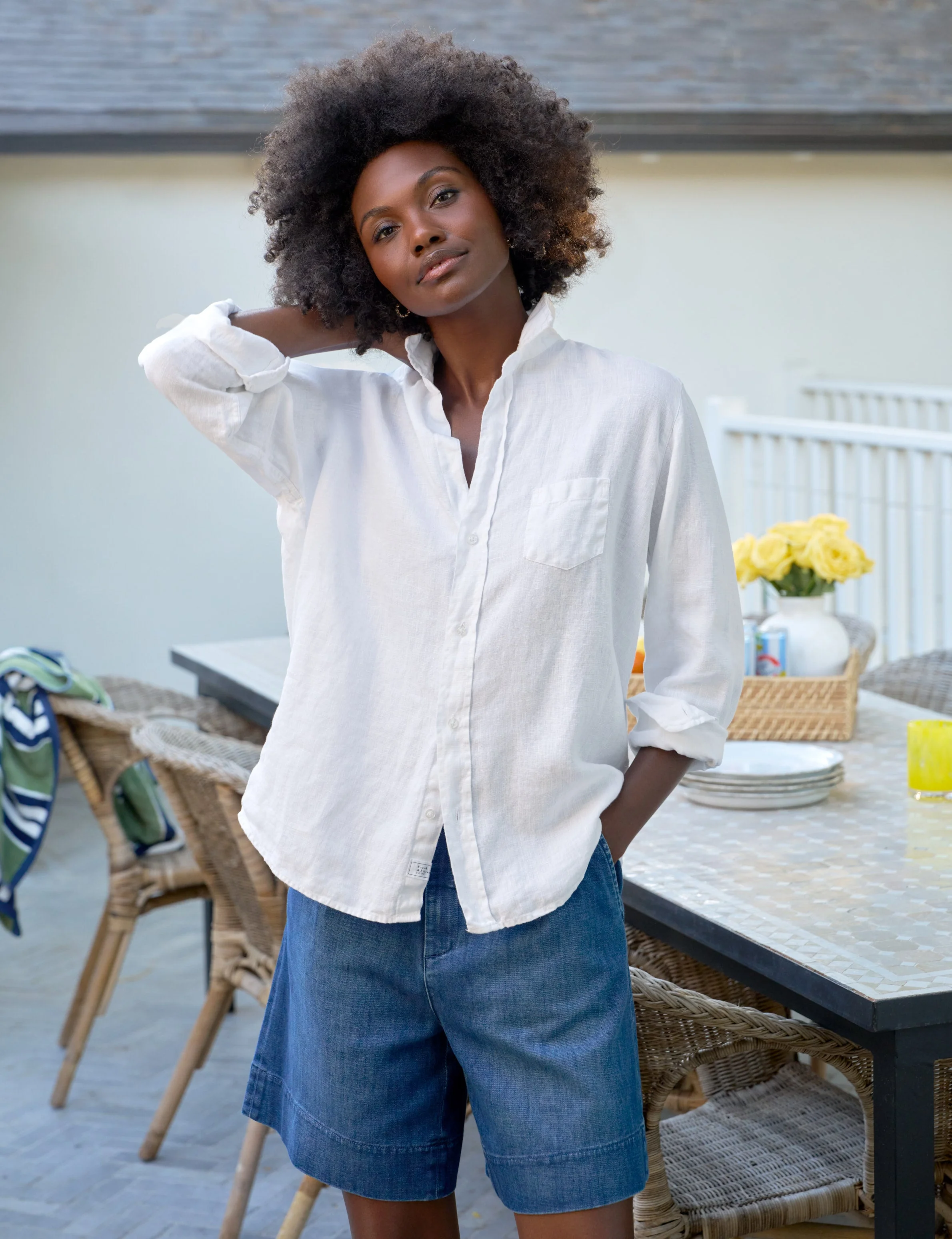 Relaxed Button-Up Shirt - 1