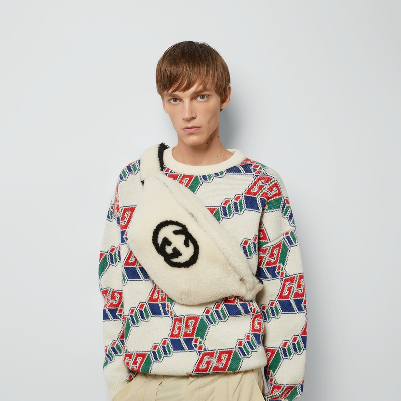 Large belt bag with Interlocking G 3