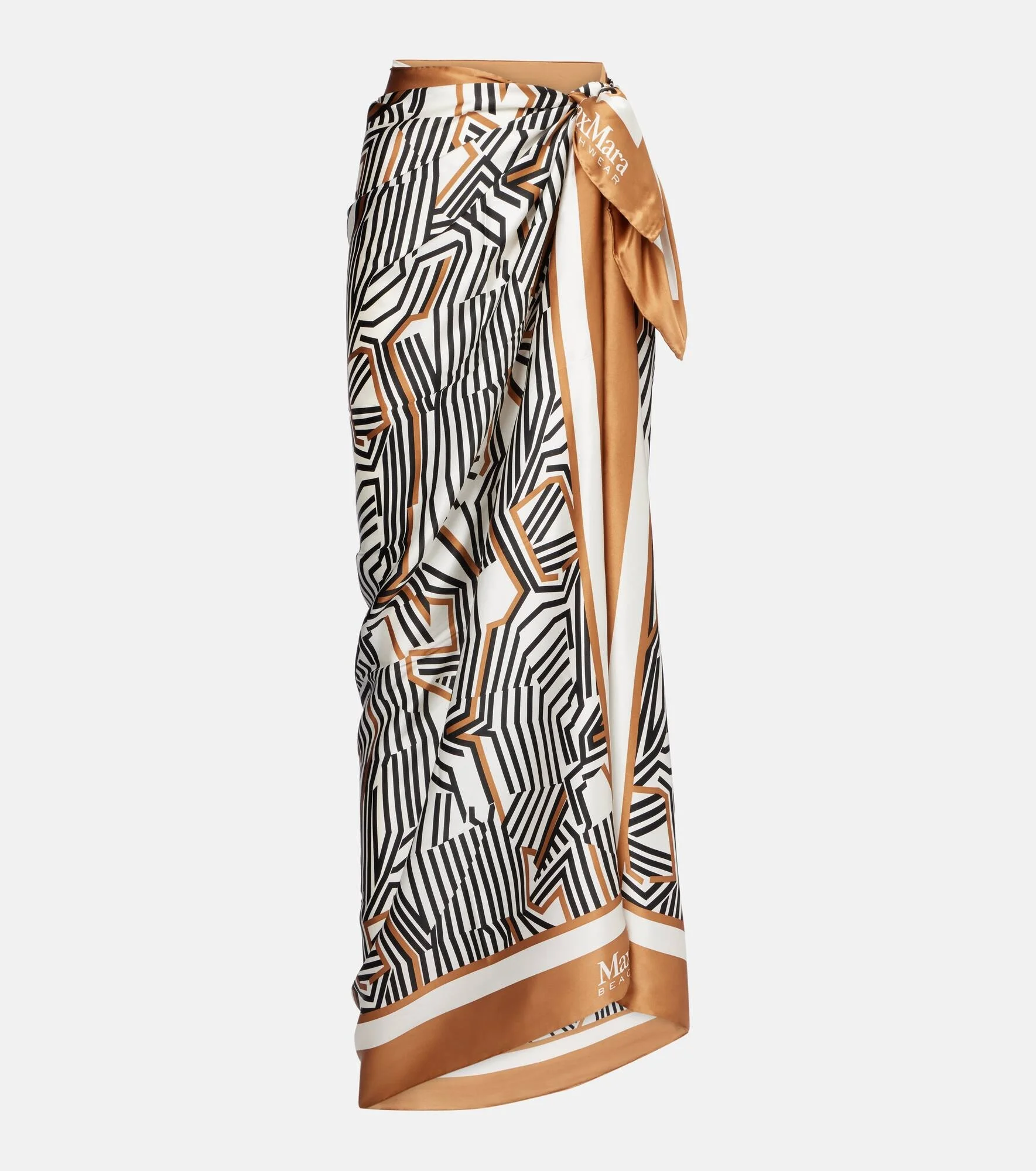 Ottico silk beach cover-up - 1