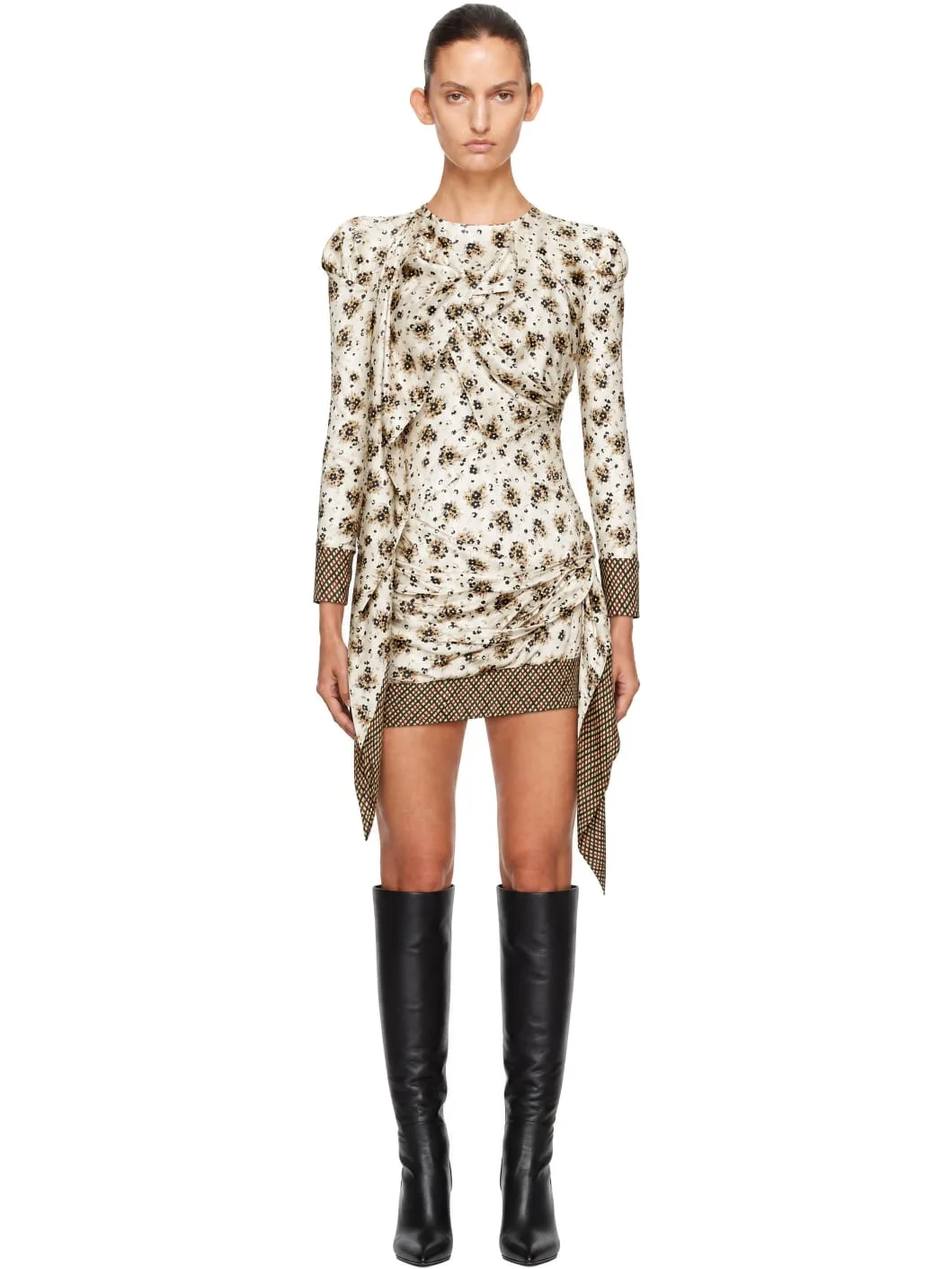 Off-White Scarf Minidress - 1