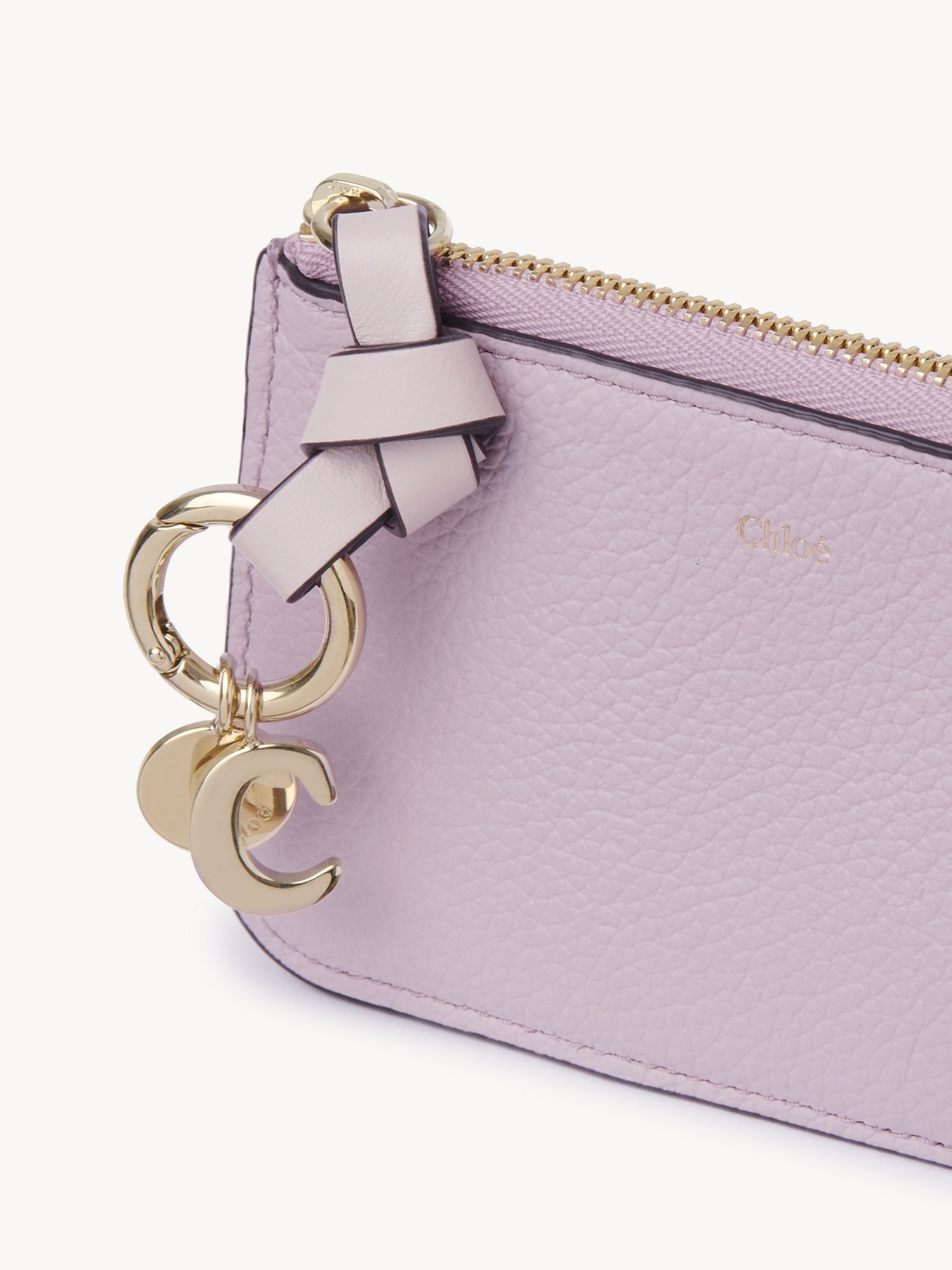 ALPHABET PURSE IN GRAINED LEATHER - 5