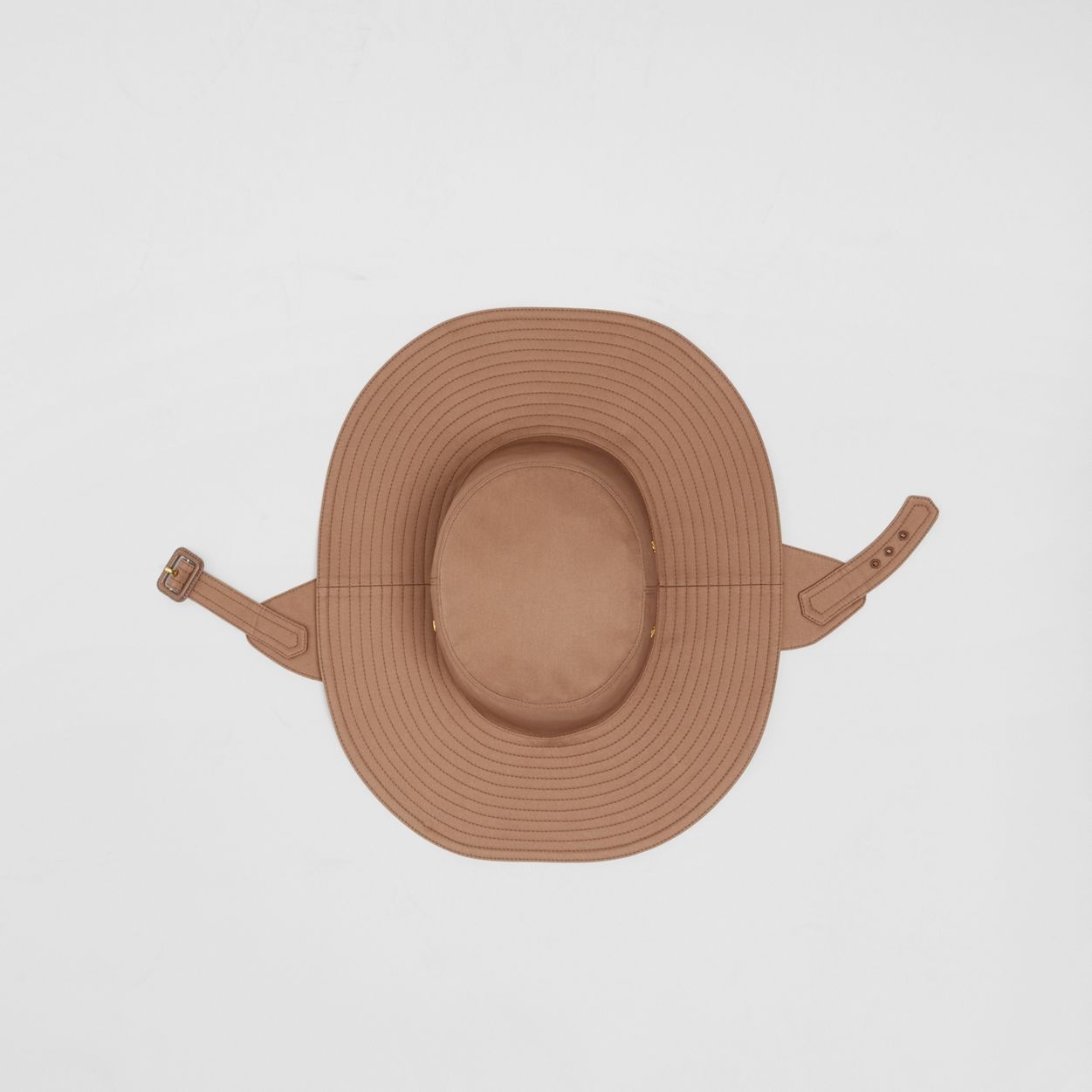 Detachable Strap Cotton Gabardine Hat - 7