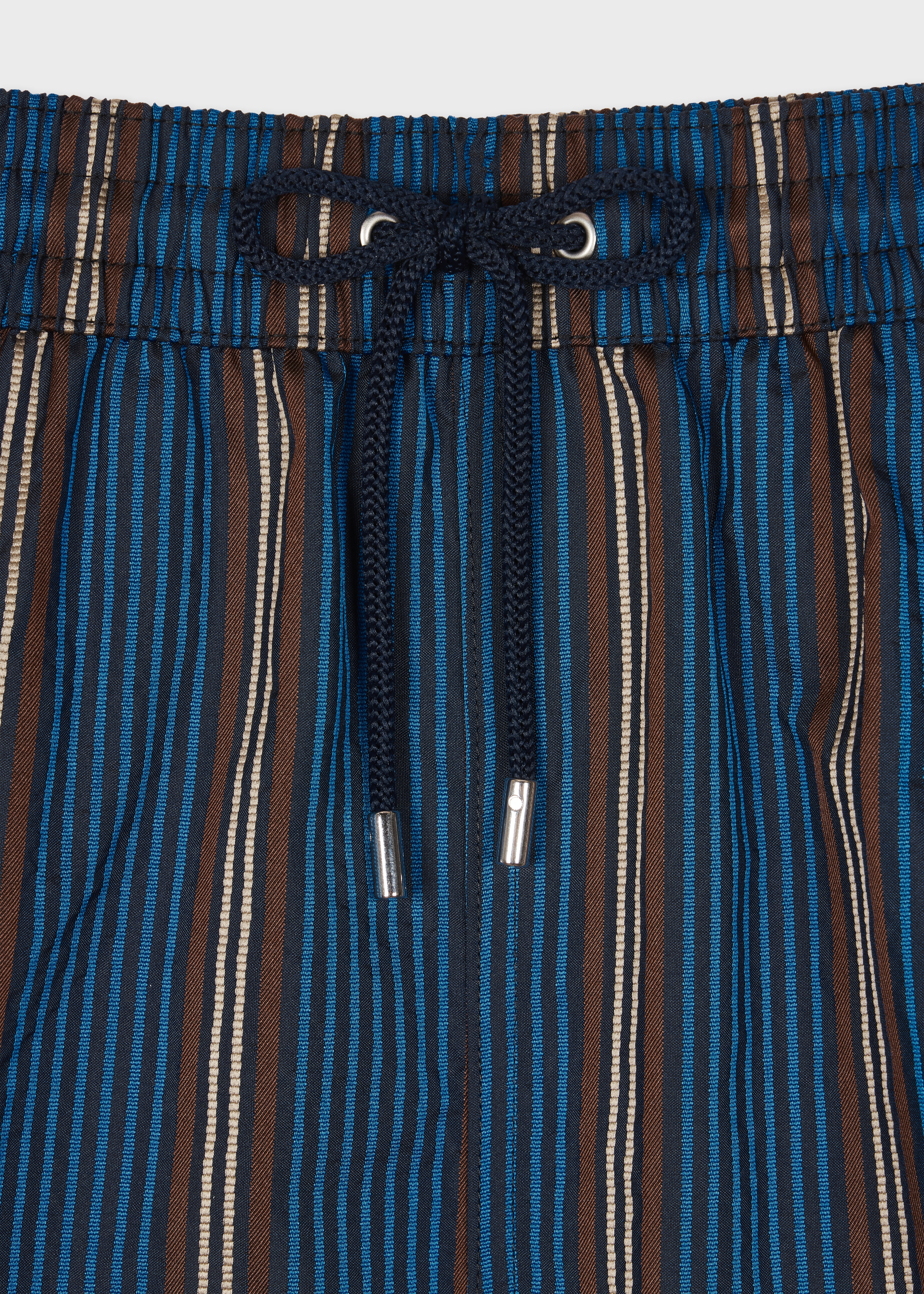 Blue Regimental Stripe Swim Shorts - 2