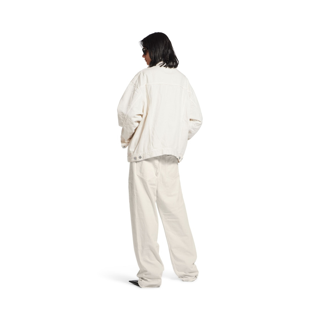Women's Loose Fit Pants in White - 4