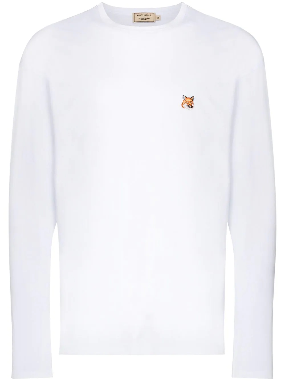 long sleeve fox patch T-shirt - 1