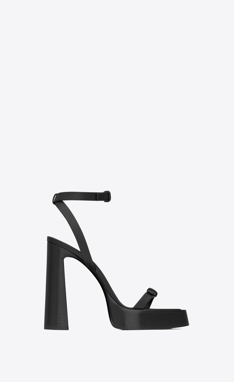 platz platform sandals in smooth leather 1