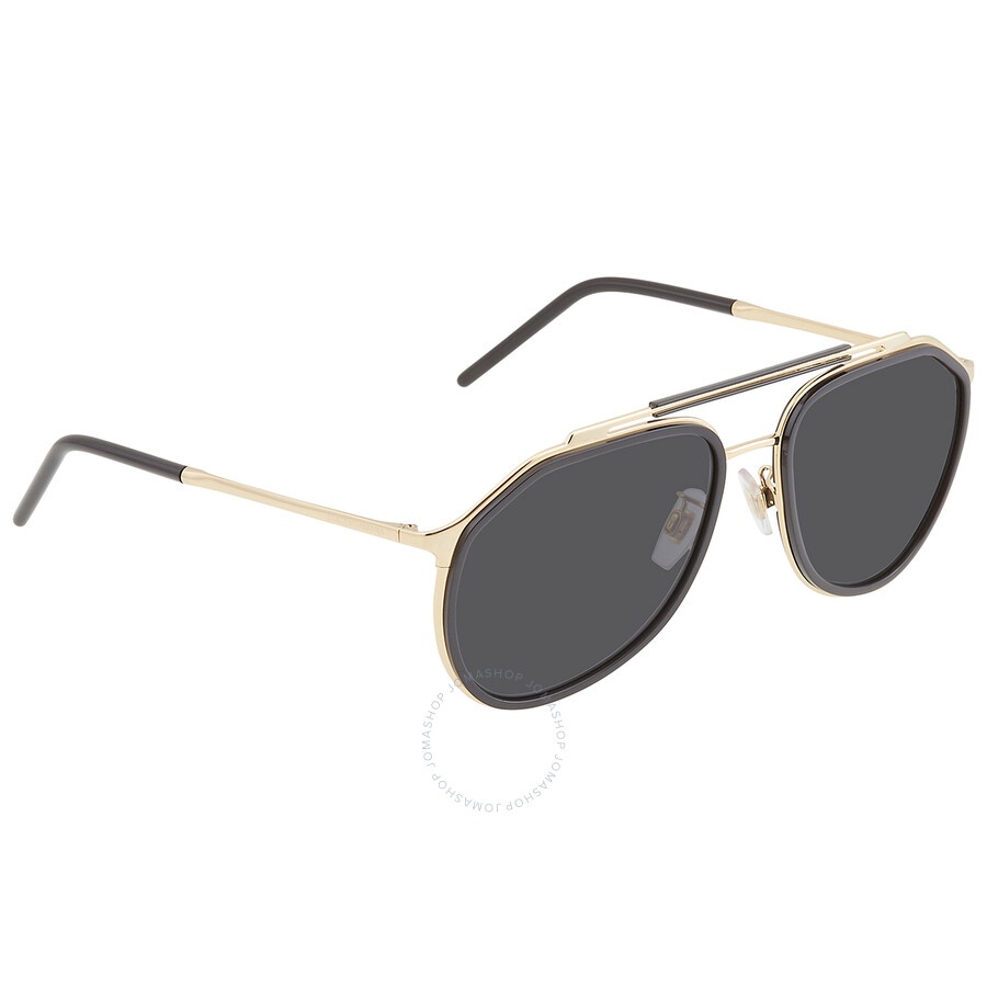 Dolce And Gabbana Dark Gray Pilot Men's Sunglasses DG2277 02/87 57 - 2