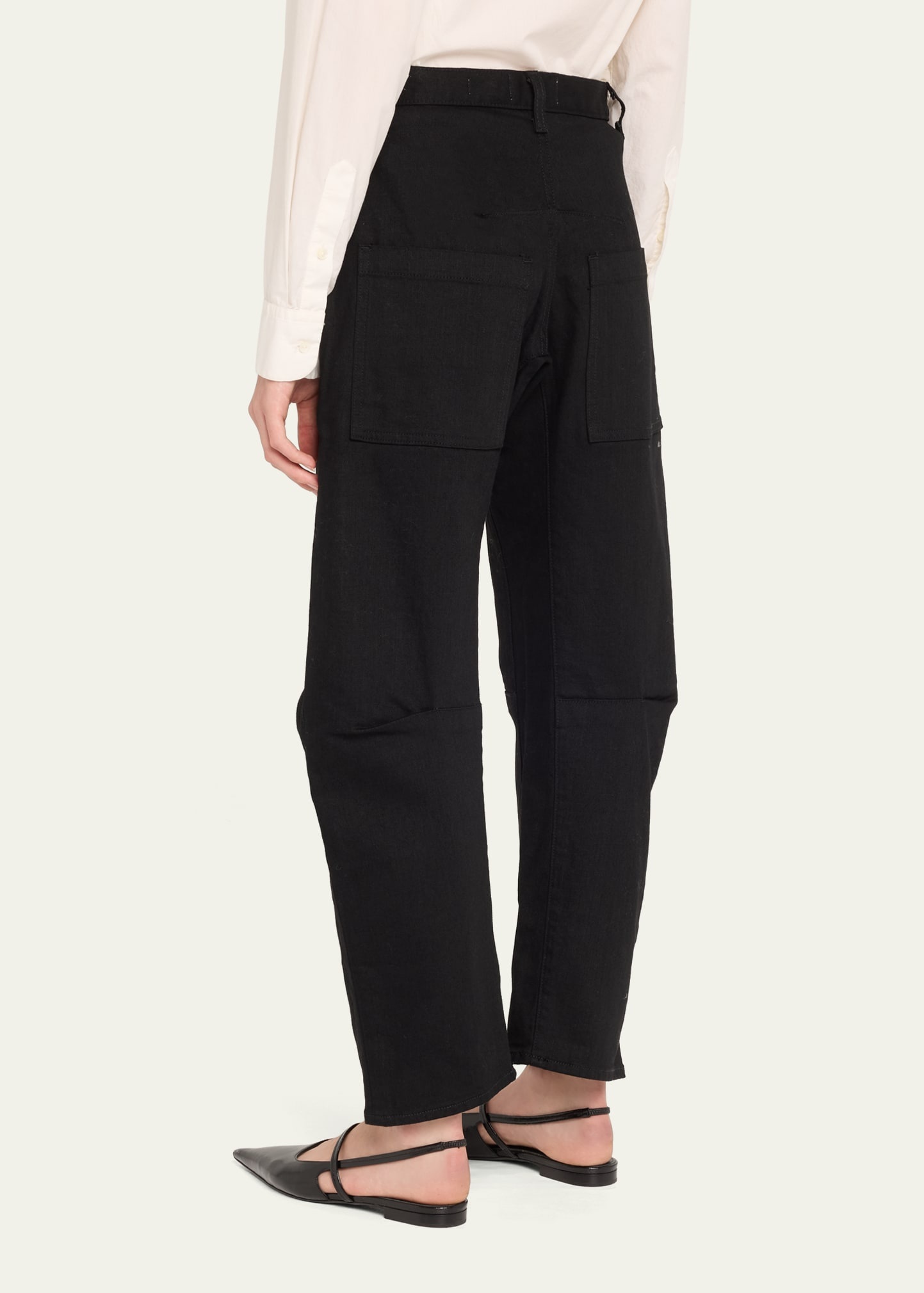 Shon Curved Denim Pants - 3