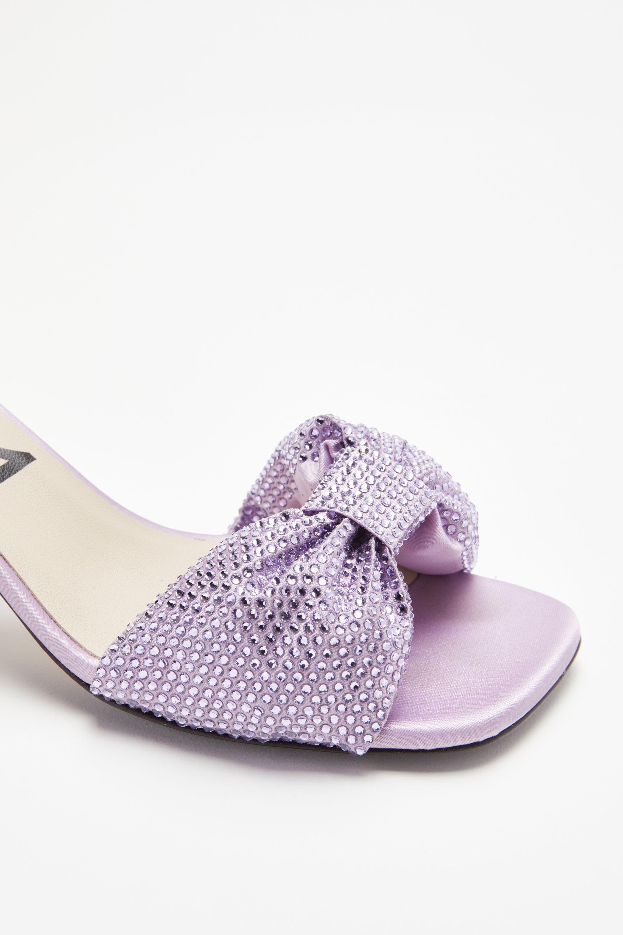 CRYSTAL BOW-EMBELLISHED SANDALS - 5