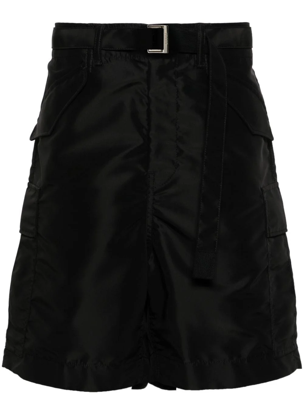 belted cargo shorts - 1