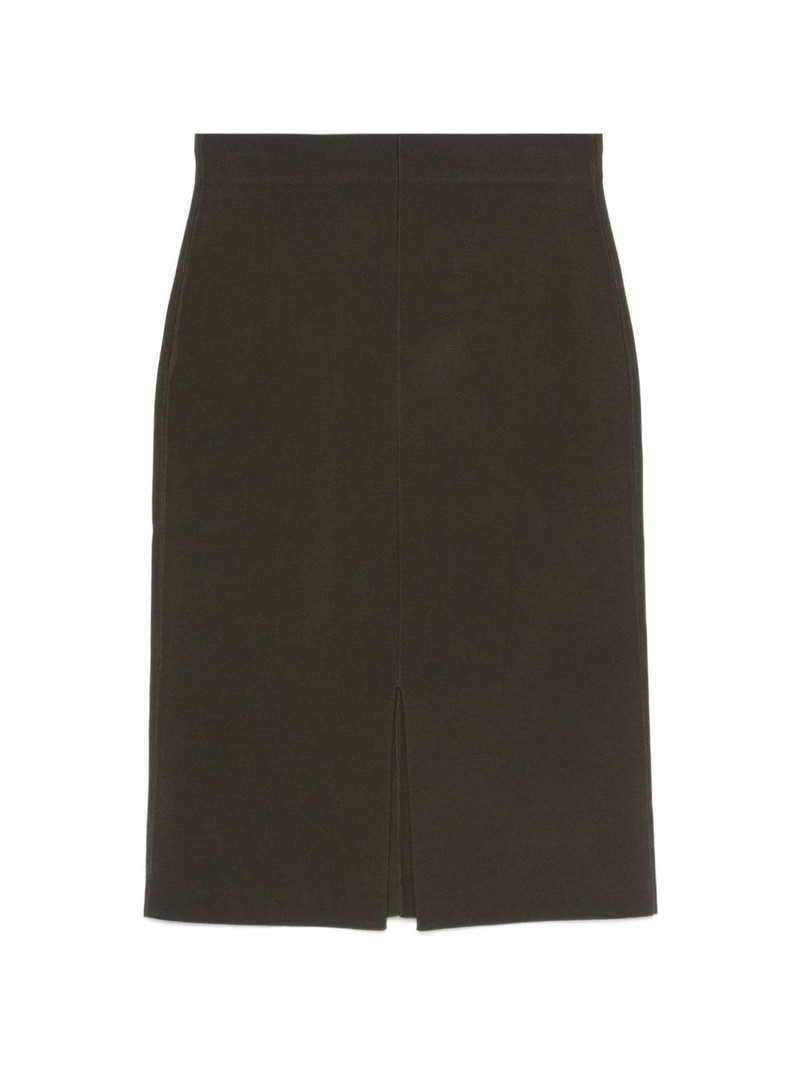Safir back-zip midi skirt 1
