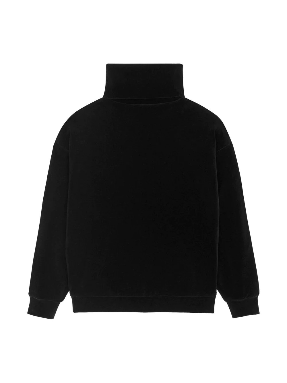 roll neck velvet jumper - 2