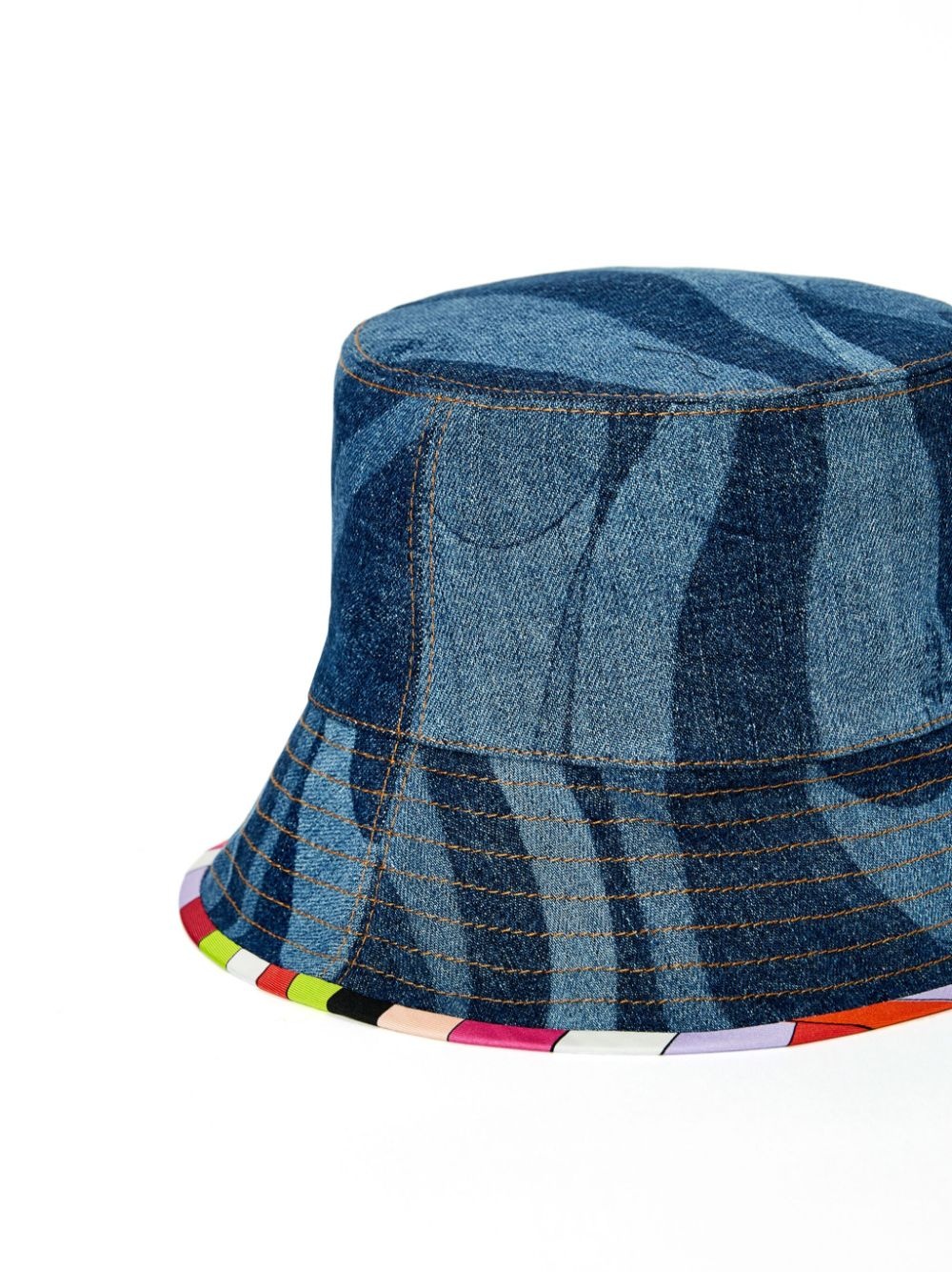 denim cotton bucket hat - 2