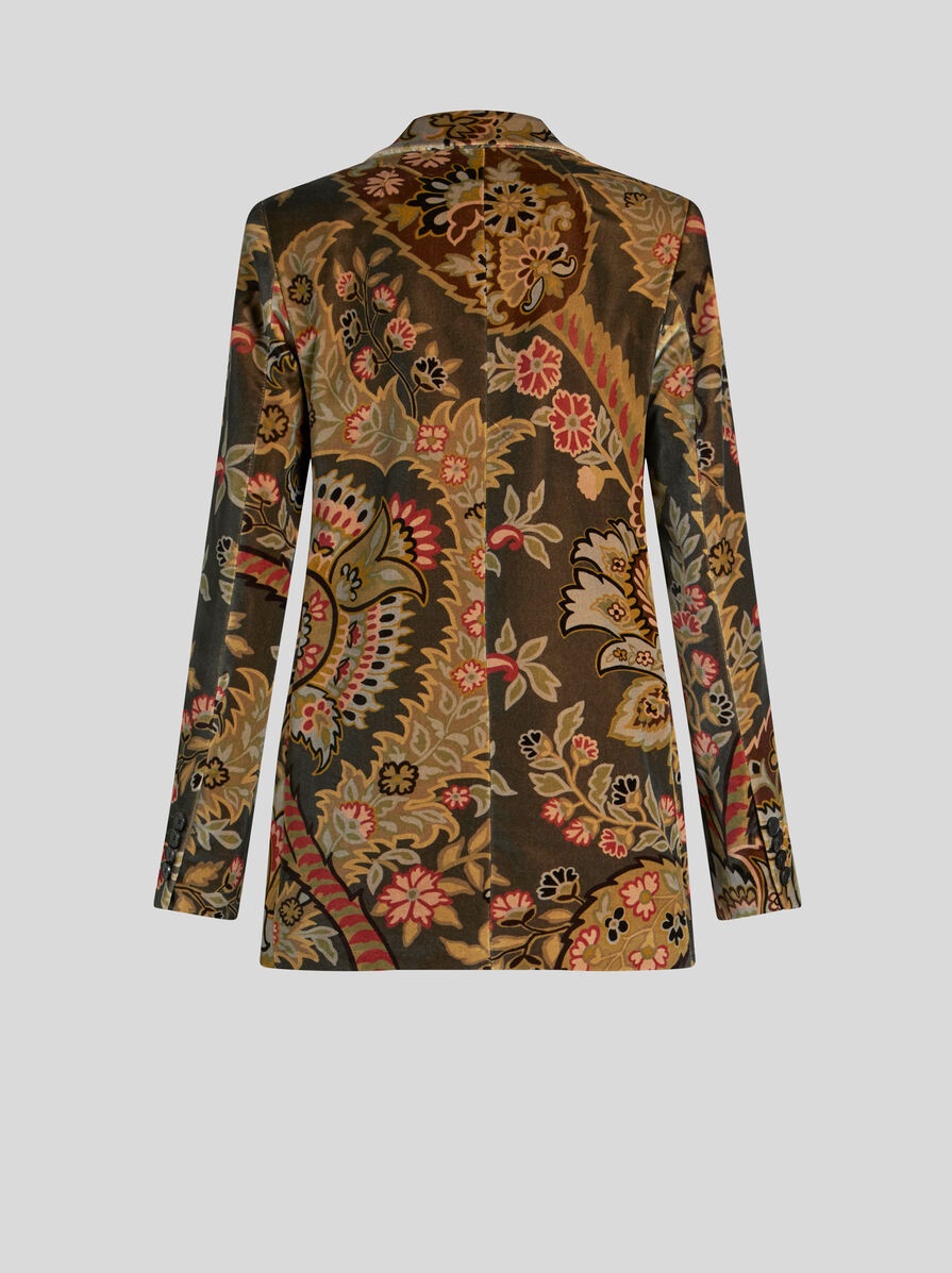 PRINTED VELVET JACKET - 6