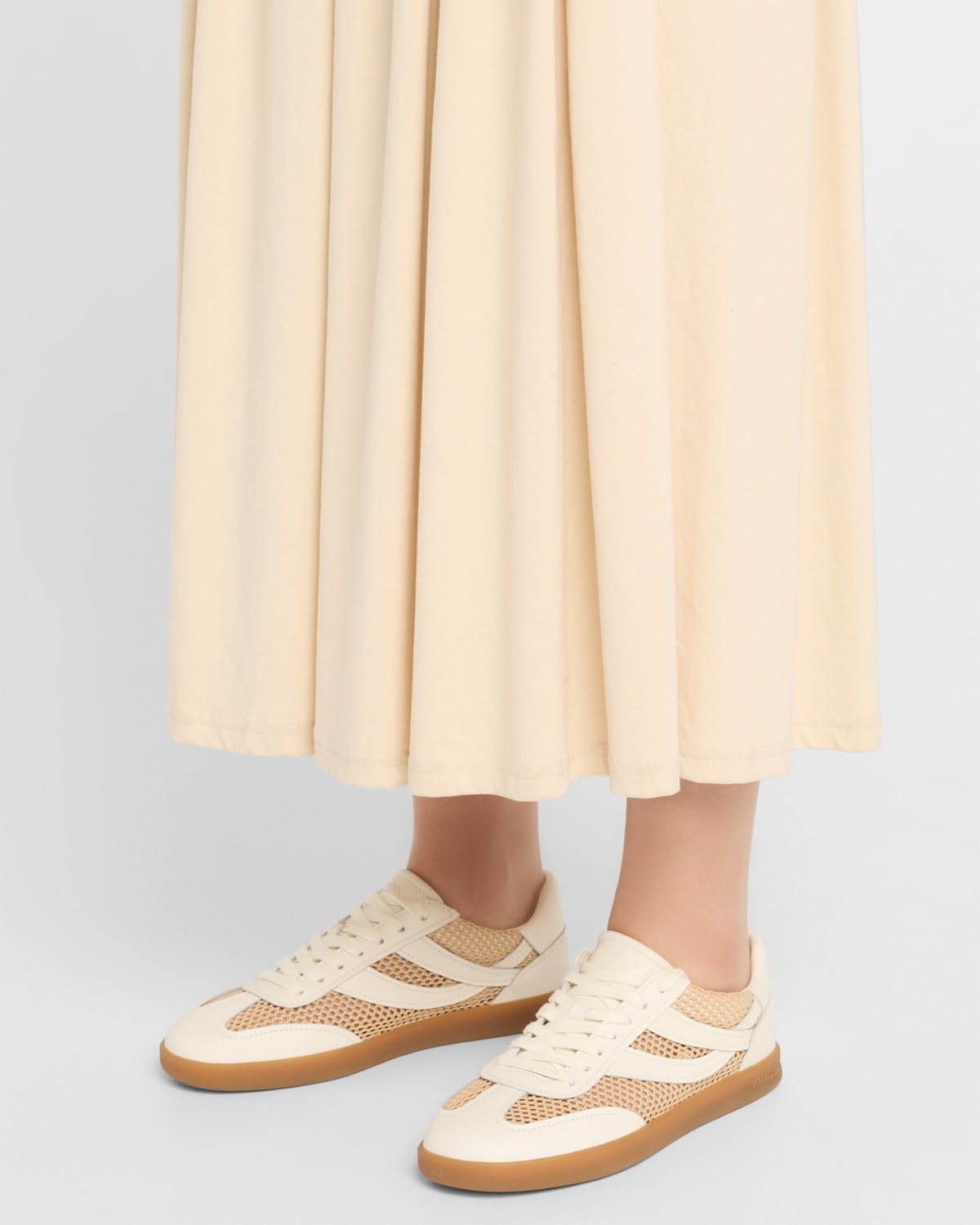 Oasis Net Leather Low-Top Sneakers - 2
