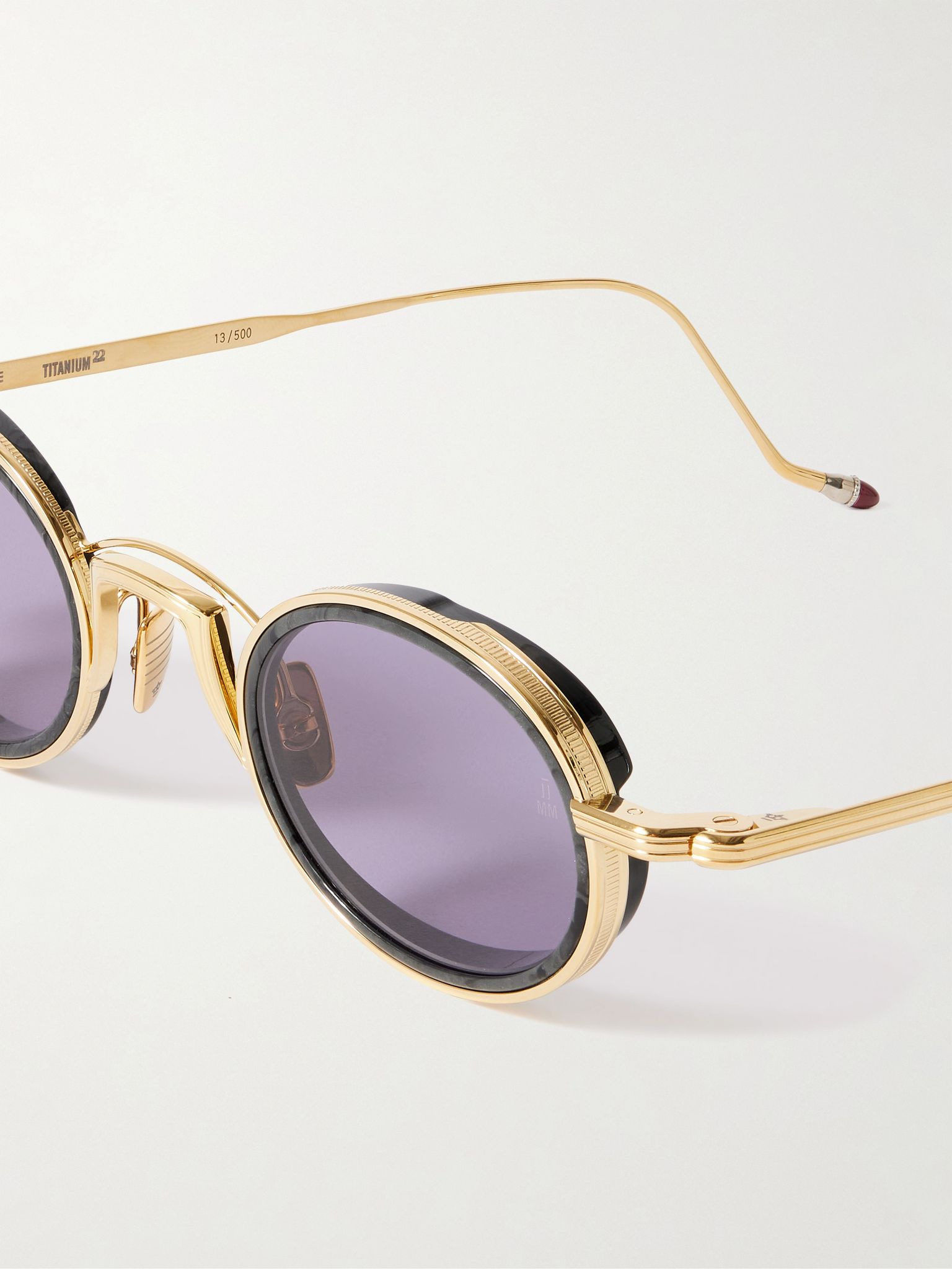Varda Oval-Frame Gold-Tone and Acetate Sunglasses Brown - 3
