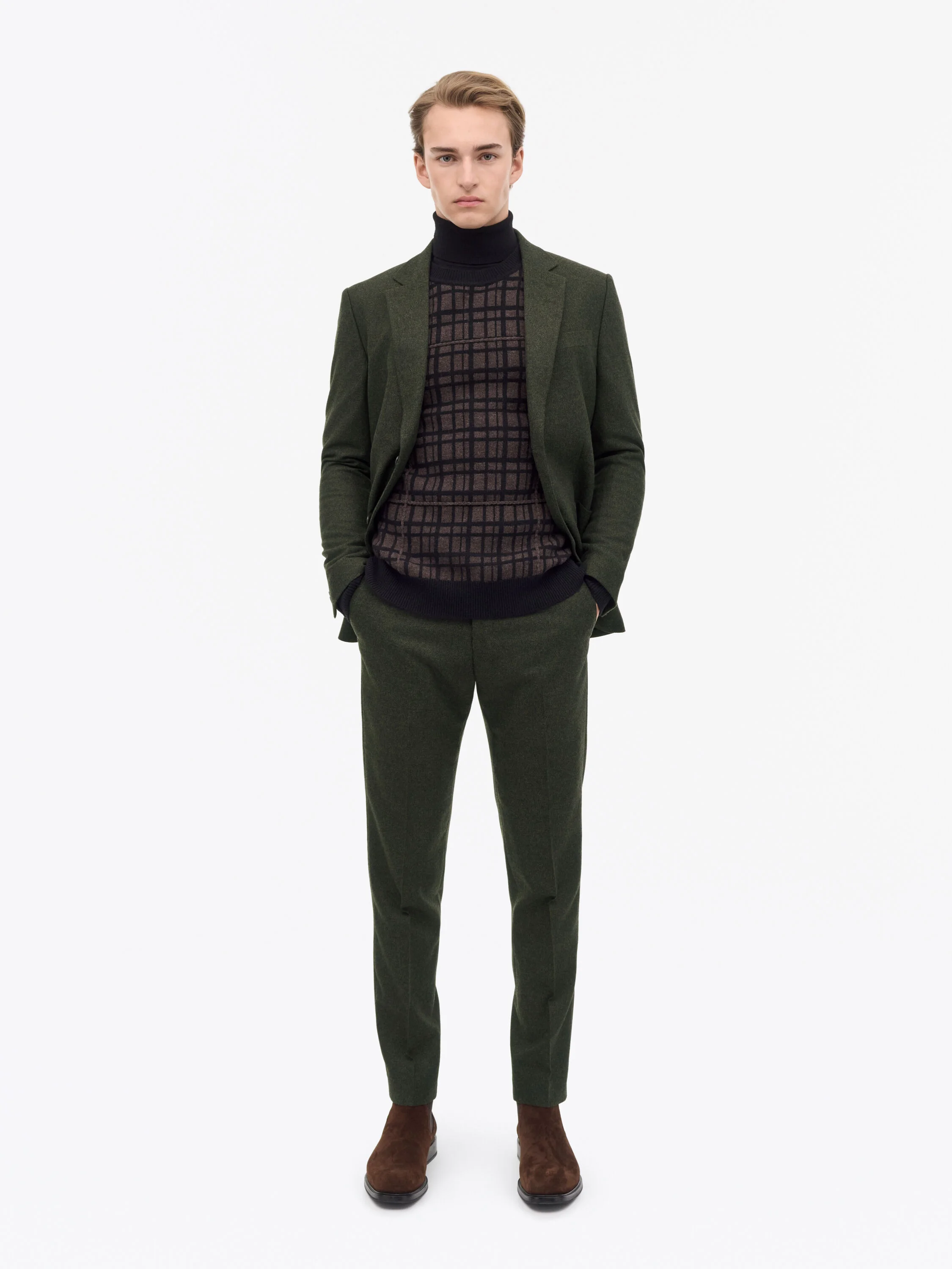 Tenuta Brushed Wool Trousers - 1