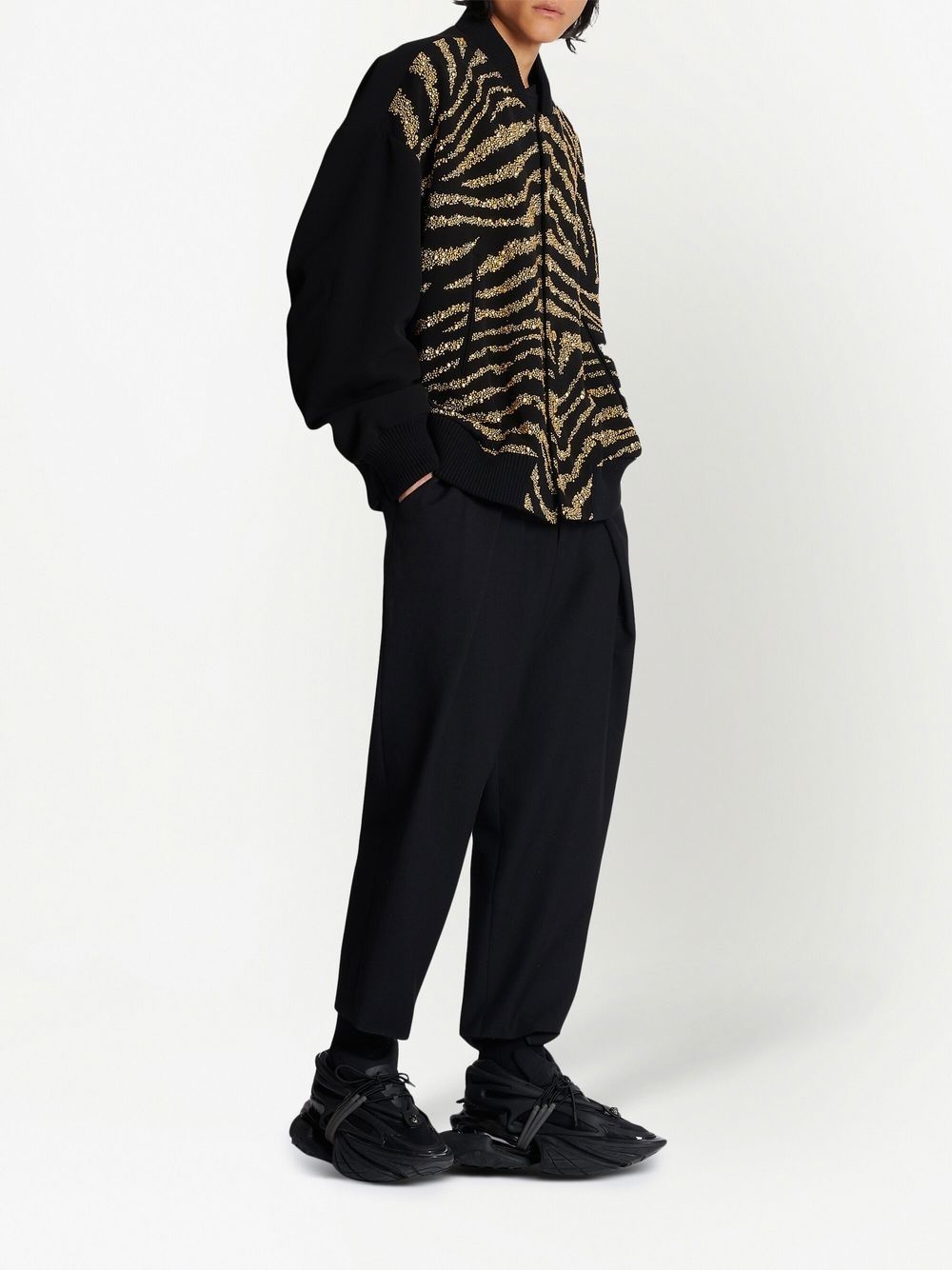 metallic zebra-print jacket - 2