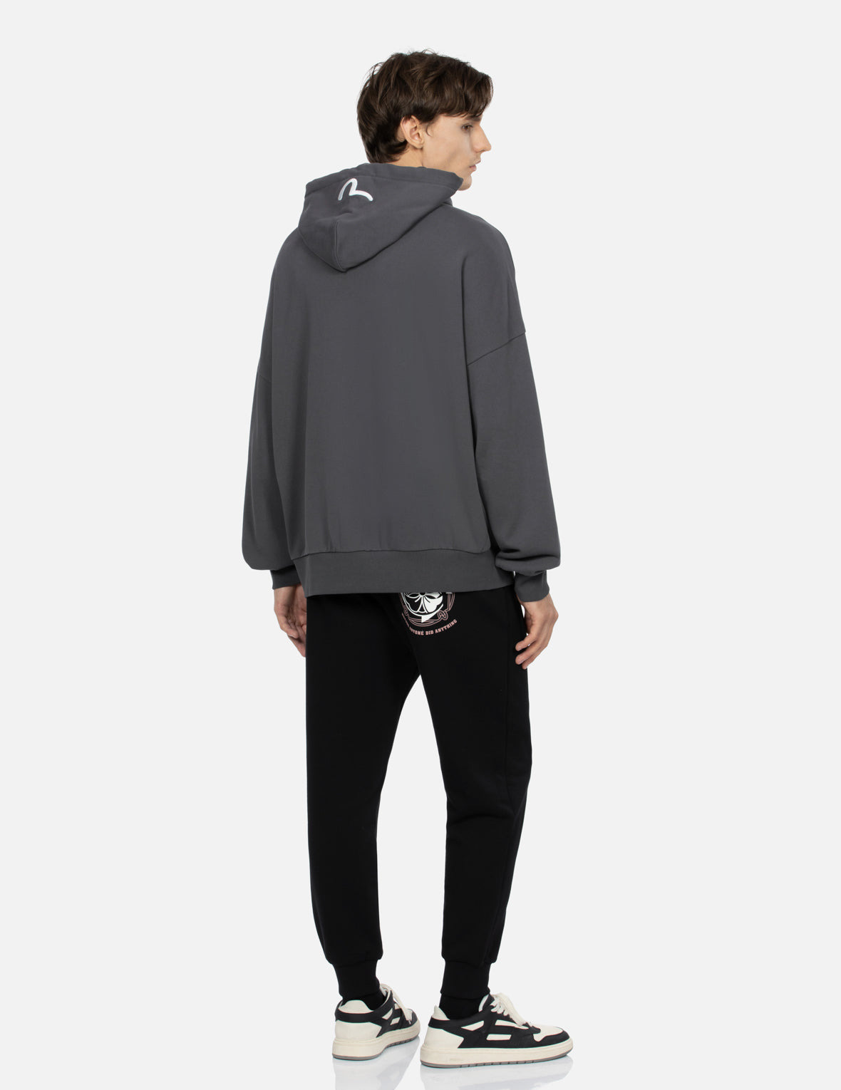 KAMON PRINT LOOSE FIT HOODIE - 4