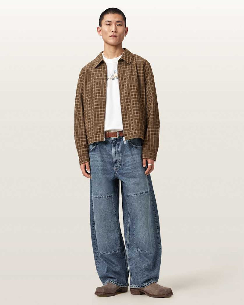 LAKESHAW RELAXED FIT LINEN BLEND CHECK JACKET 3