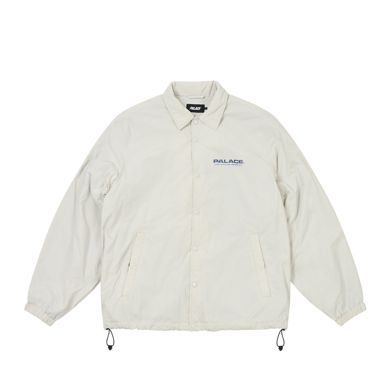 FLEECE LINED COACH JACKET CONCRETE GREY - 1