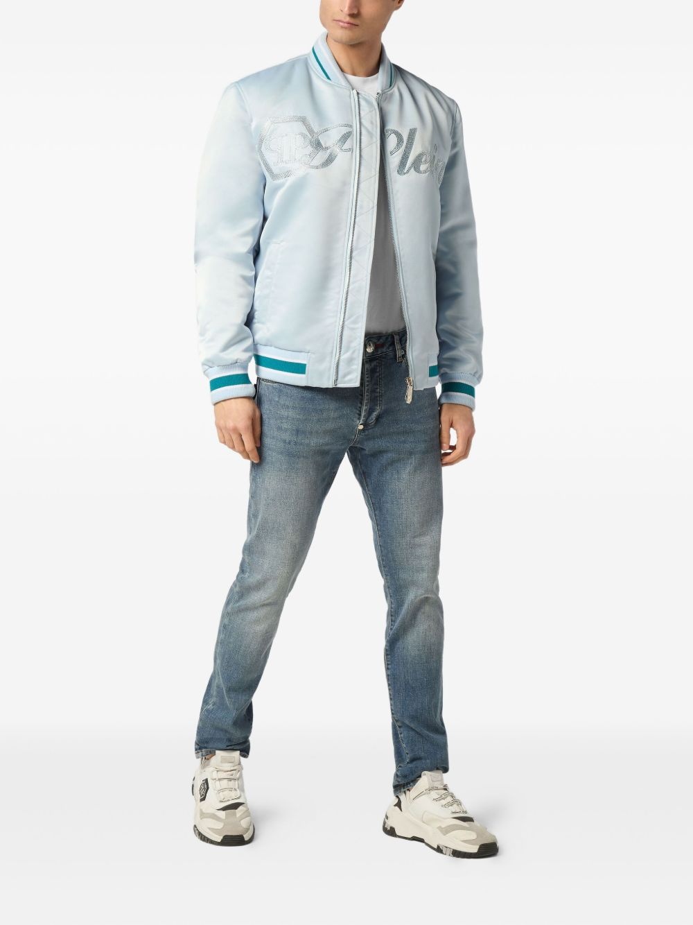 satin bomber jacket - 2