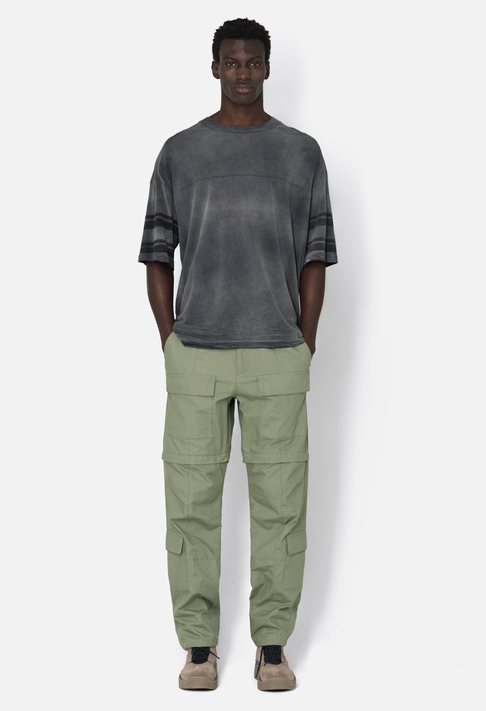 RIP STOP ZIP CARGO PANT - 4
