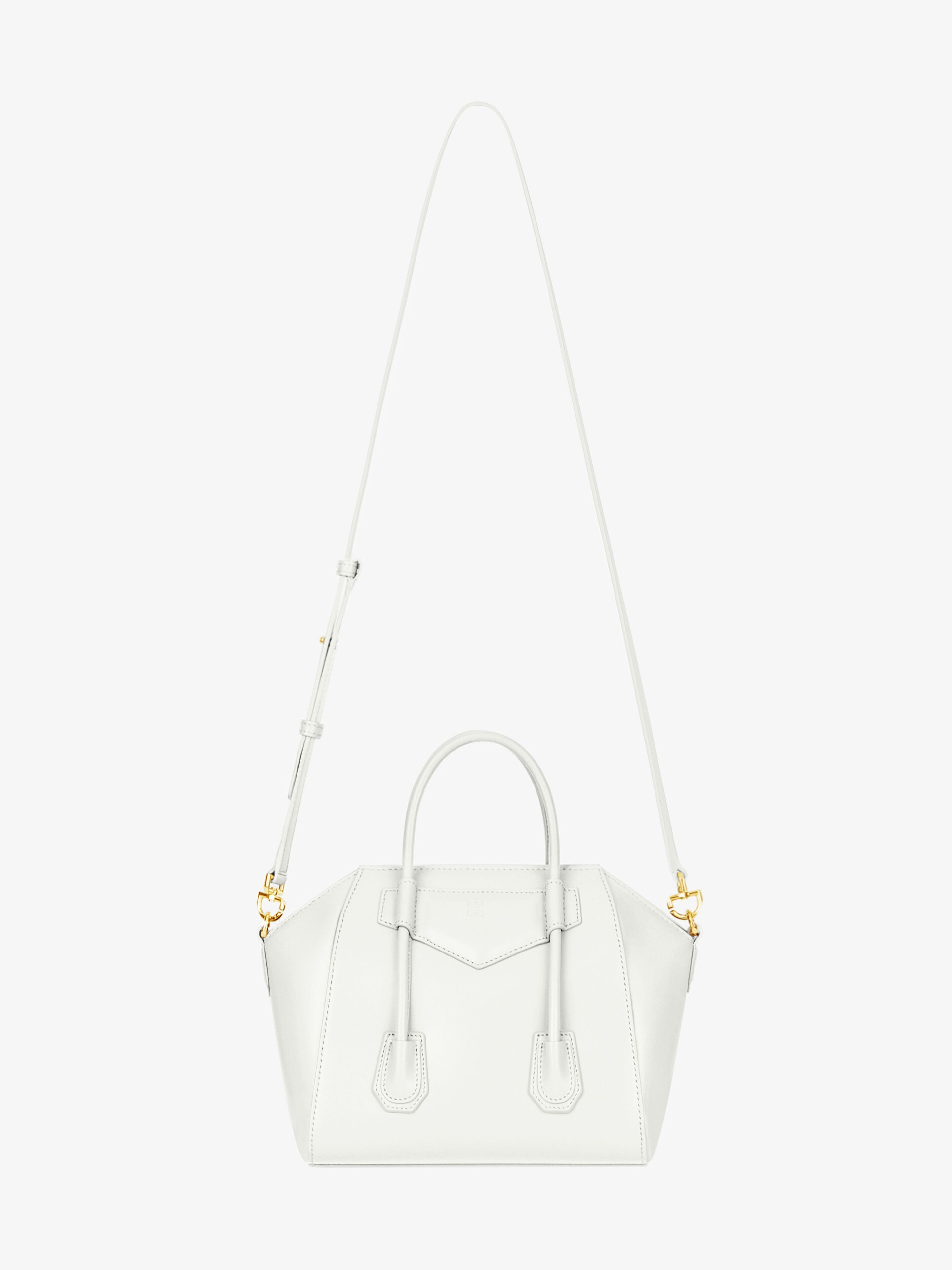 MINI ANTIGONA LOCK BAG IN BOX LEATHER - 3