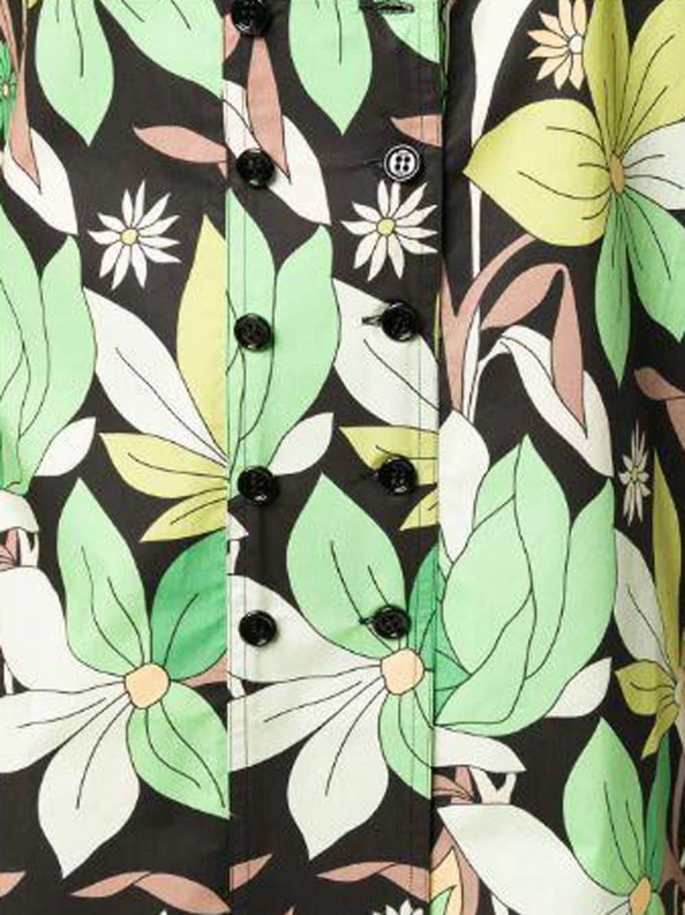 Floral Print Short Sleeve Shirt - 5