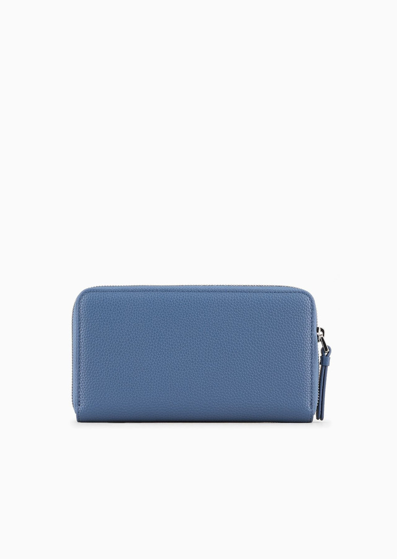 EMPORIO ARMANI Deer-print MyEA wallet with wraparound zip outlook