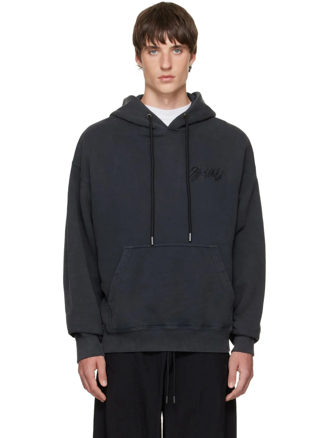 Black Stroke Skate Hoodie - 1