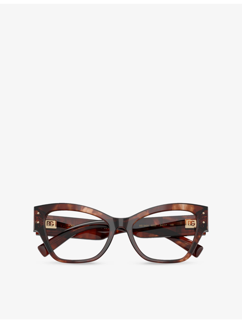 DG3404 Irregular-Frame Tortoiseshell Optical Glasses - 5