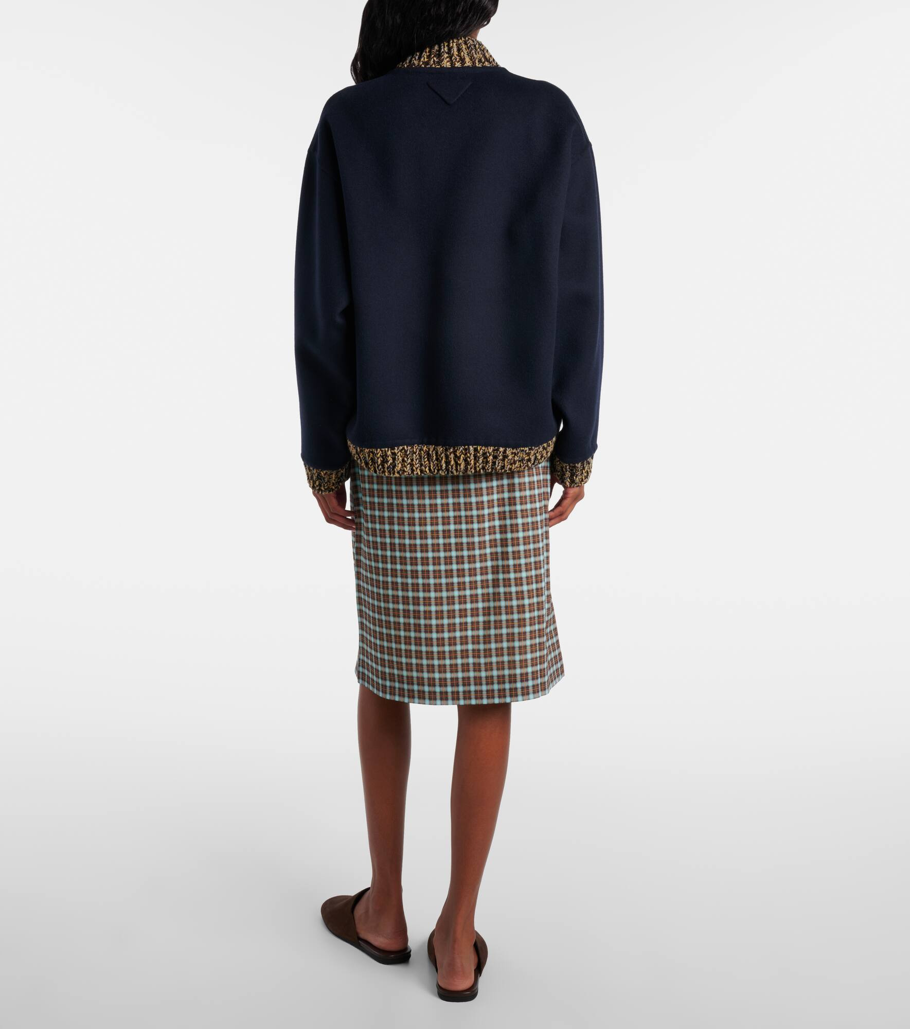 Wool and cashmere cardigan - 3