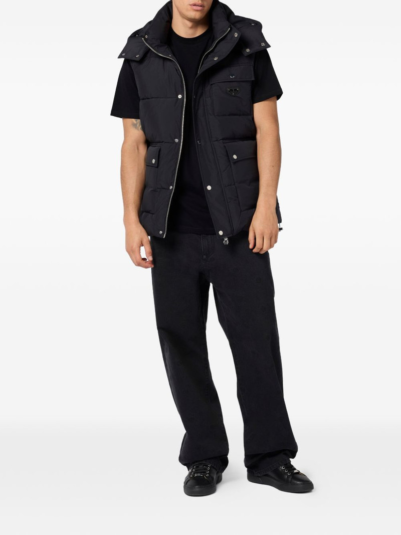 PHILIPP PLEIN hooded-puffer gilet outlook