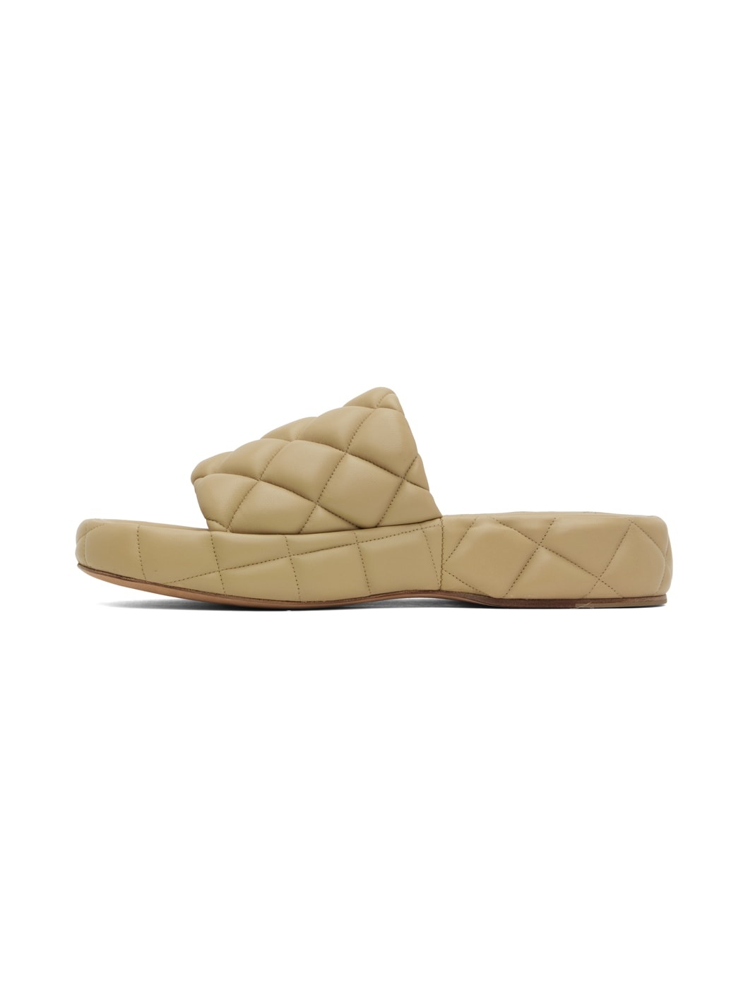Beige Padded Sandals - 3