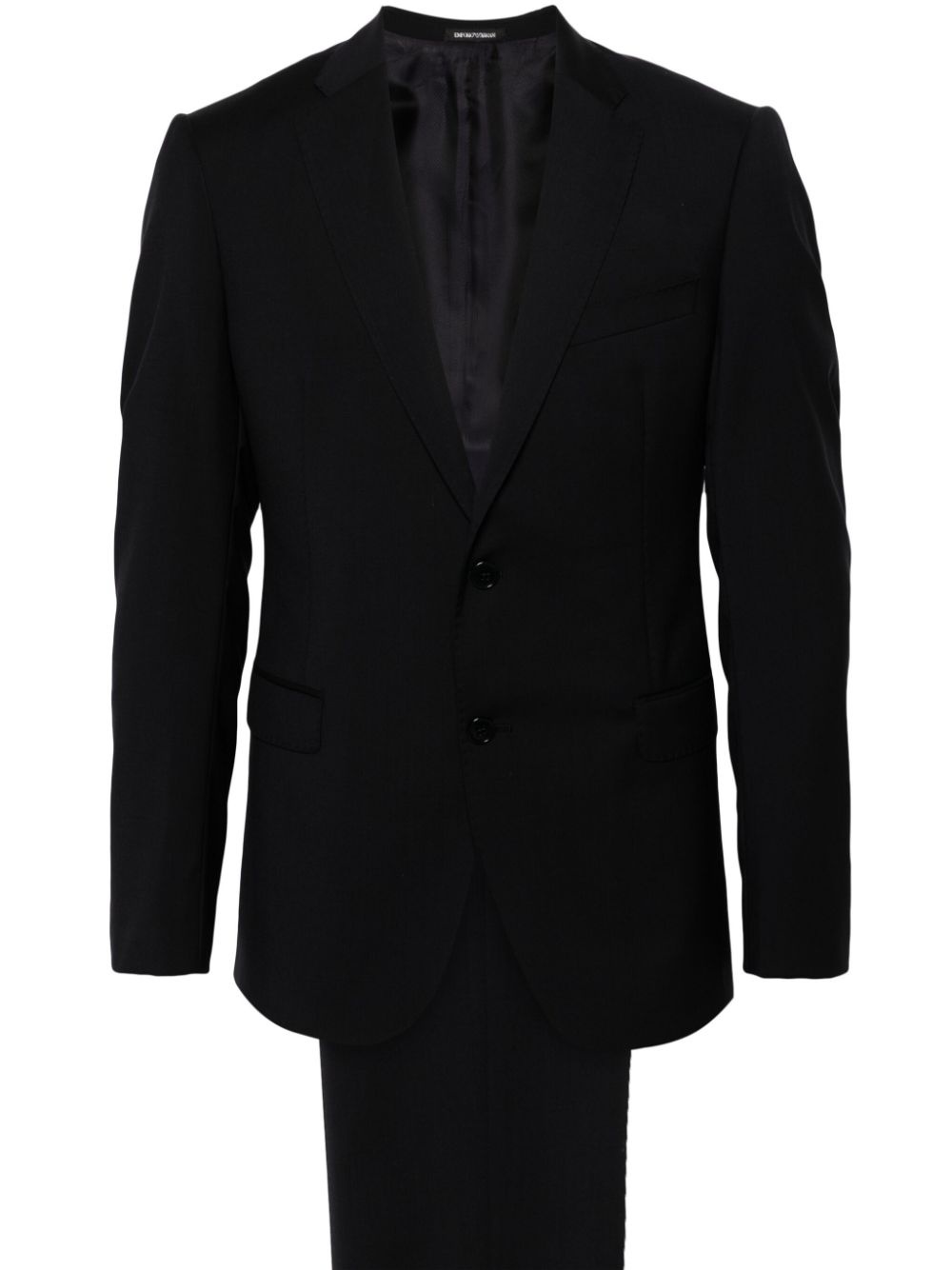 Single-breasted wool suit - 1