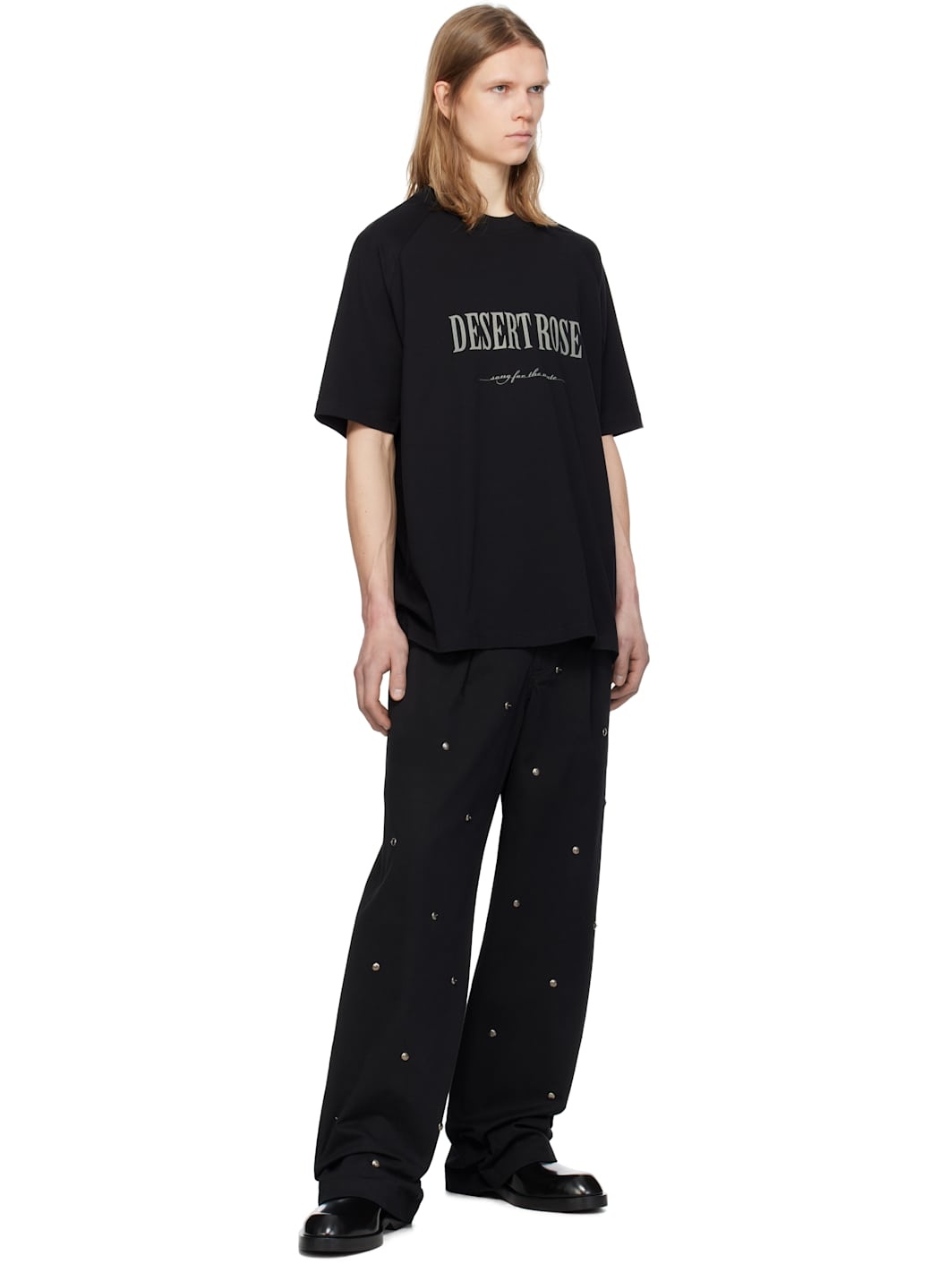 Black 'Desert Rose' Raglan T-shirt - 4
