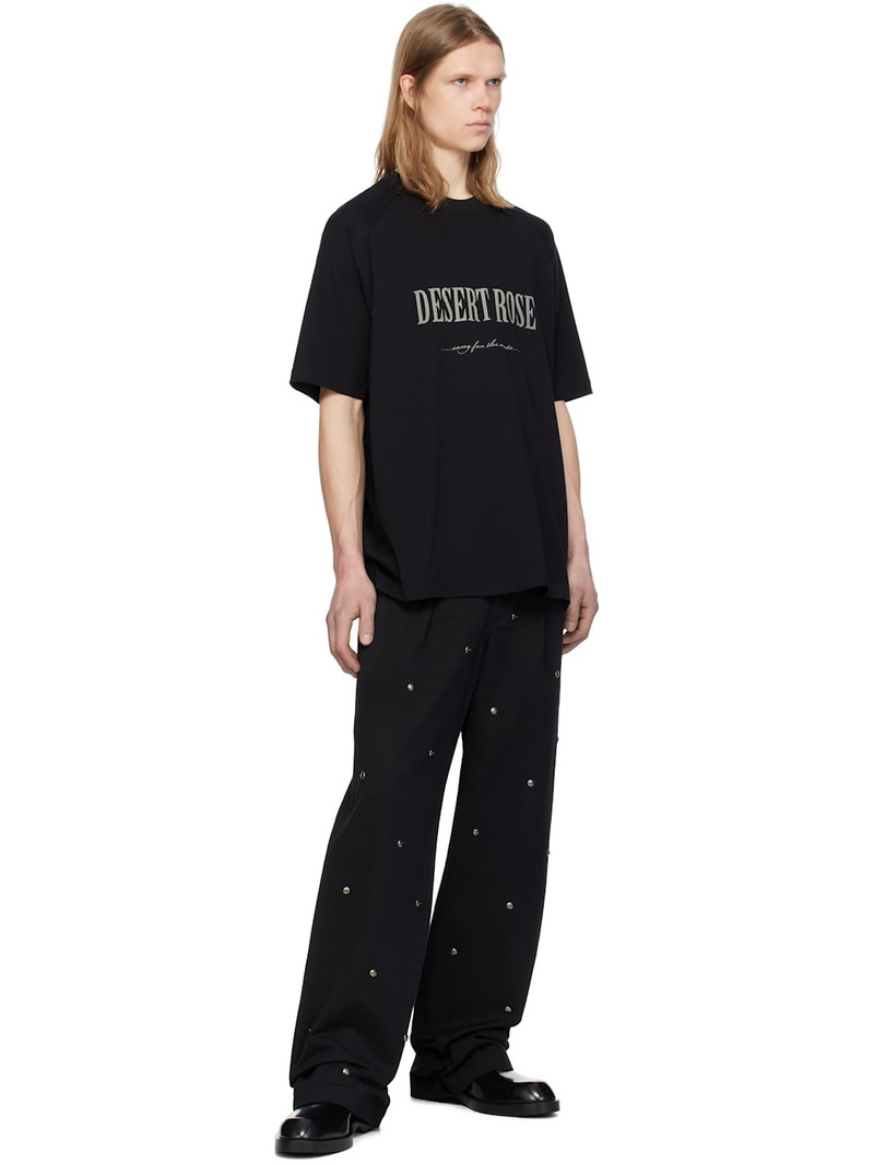 Song for the Mute Black 'Desert Rose' Raglan T-shirt outlook