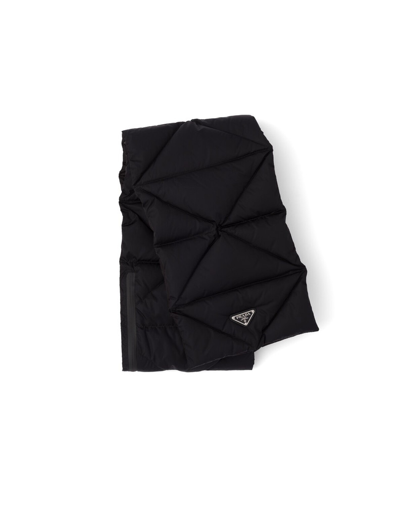 Re-Nylon scarf with extractable hood 1