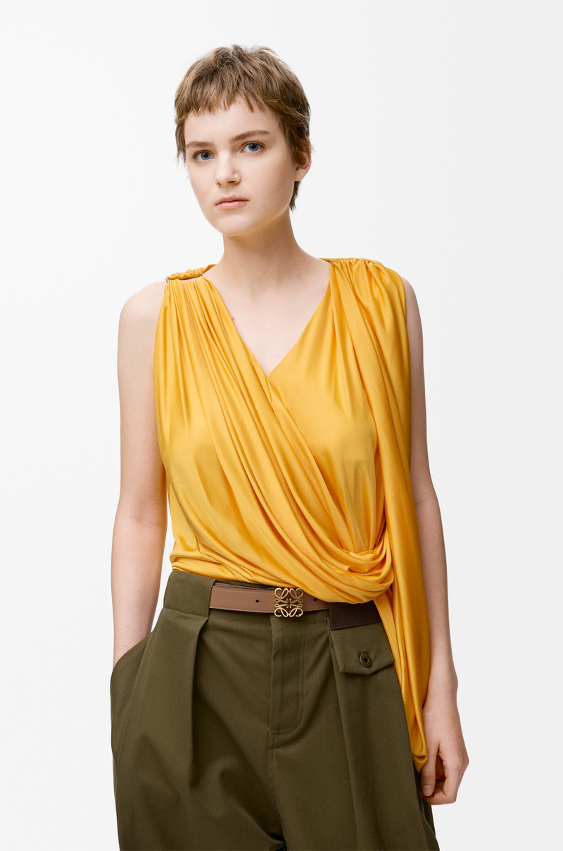 Loewe Reversible Anagram Bombé belt in smooth calfskin outlook