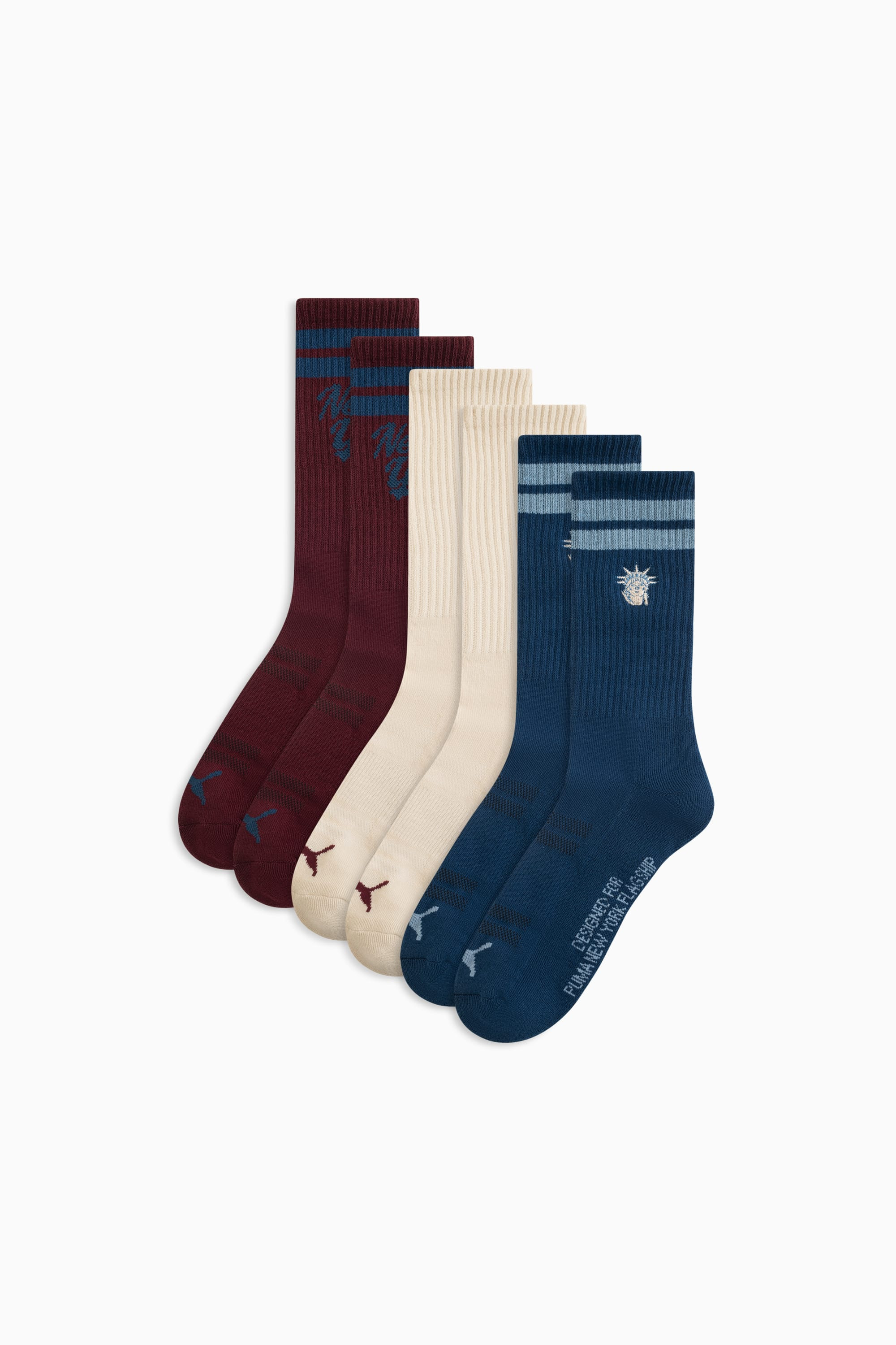 NYC Men's Crew Socks (3 Pairs) - 1