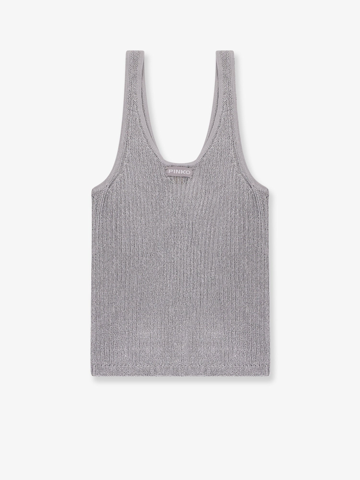 Pinko Noha Viscose And Metallized Fibre Tank Top - 2
