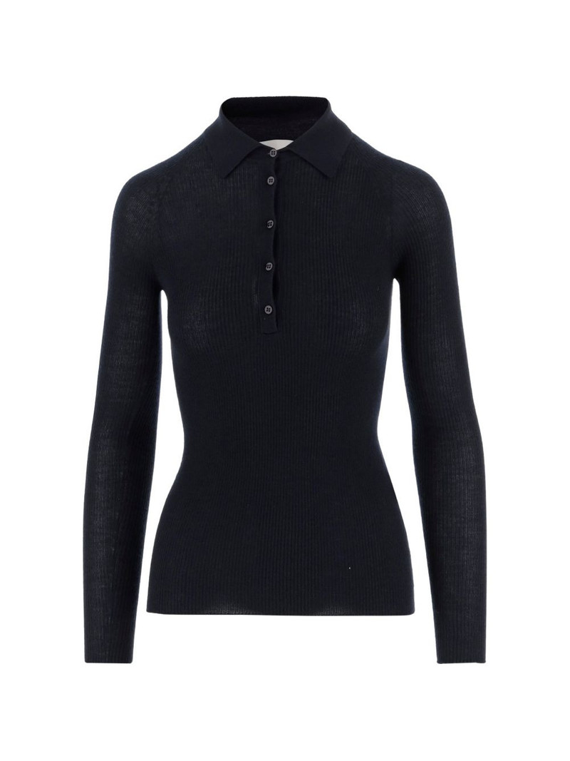 knitted polo top 1