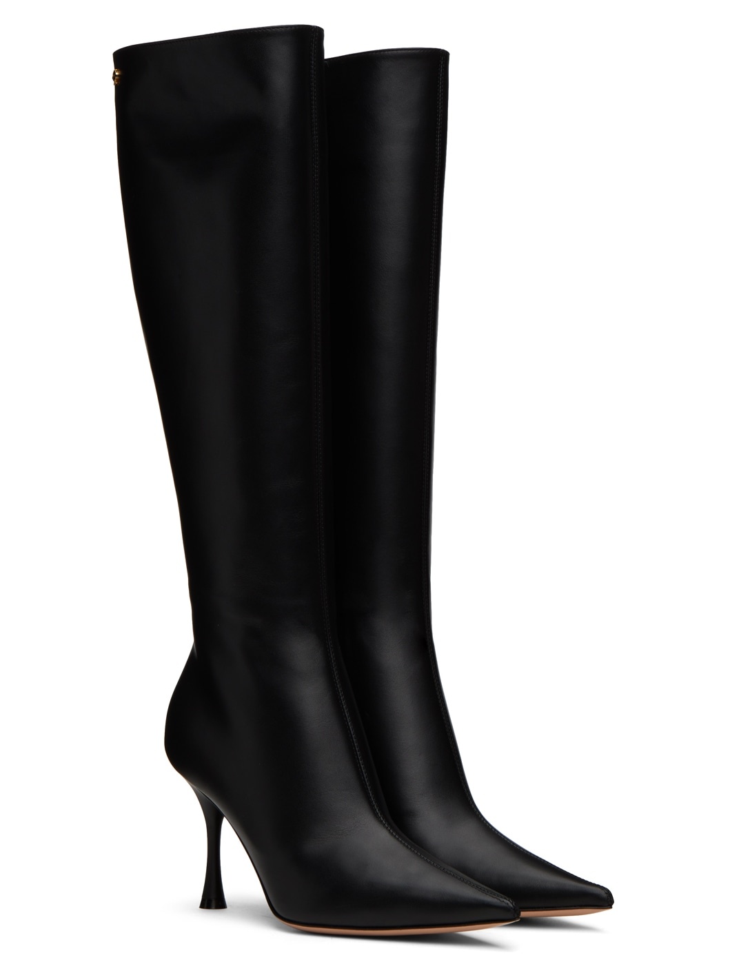 Black Vitello 85 Tall Boots - 4